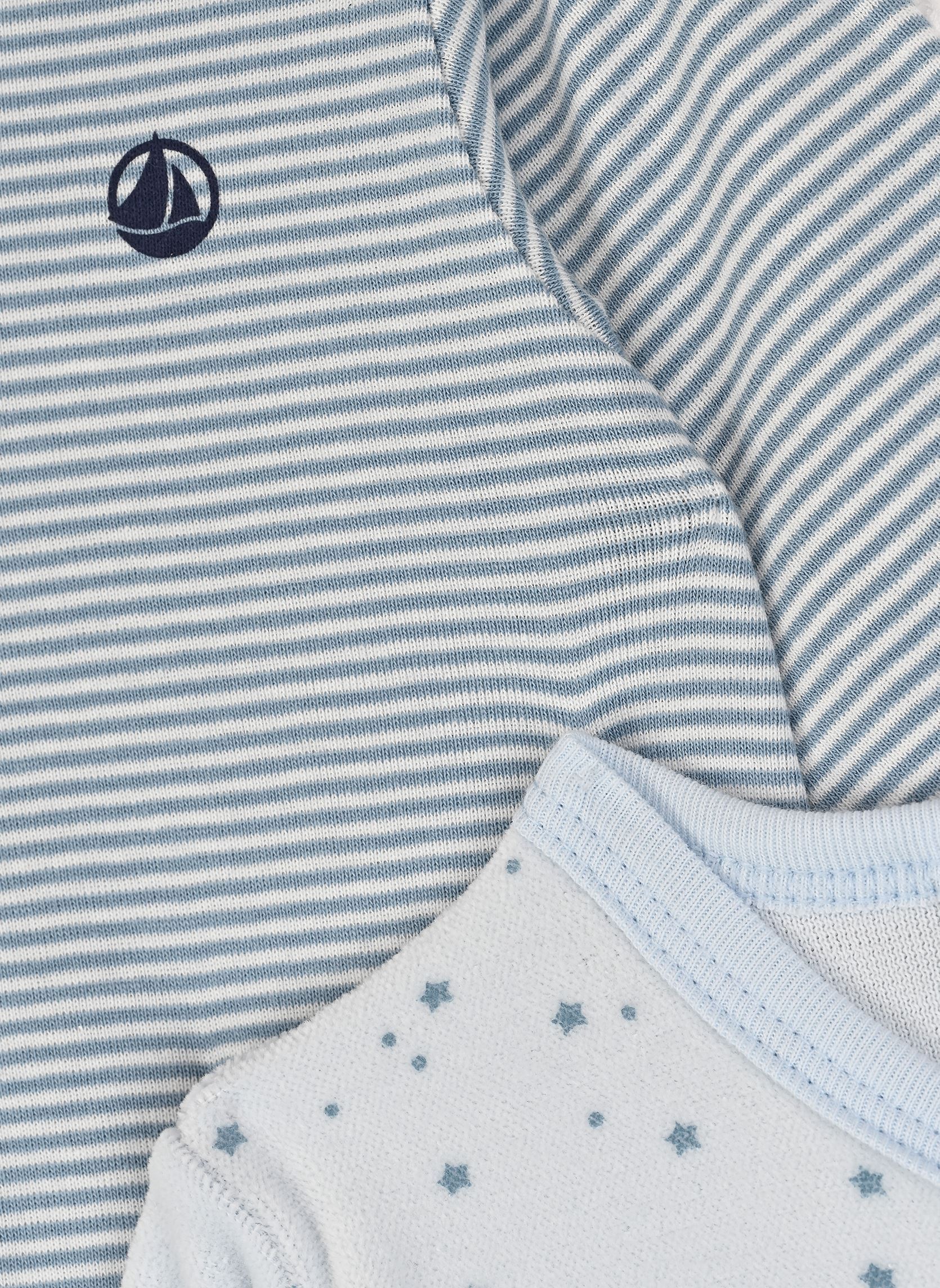 Pijamas y monos Lot de 2 Pyjamas Paolo blanco Petit Bateau Pijamas y monos Lot de 2 Pyjamas Paolo blanco VARIANTE 1