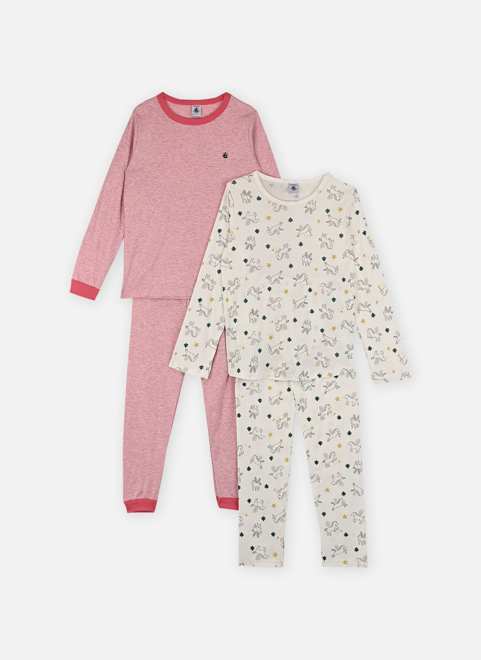 Vêtements Petit Bateau Lot de 2 Pyjamas Tristan pour Accessoires