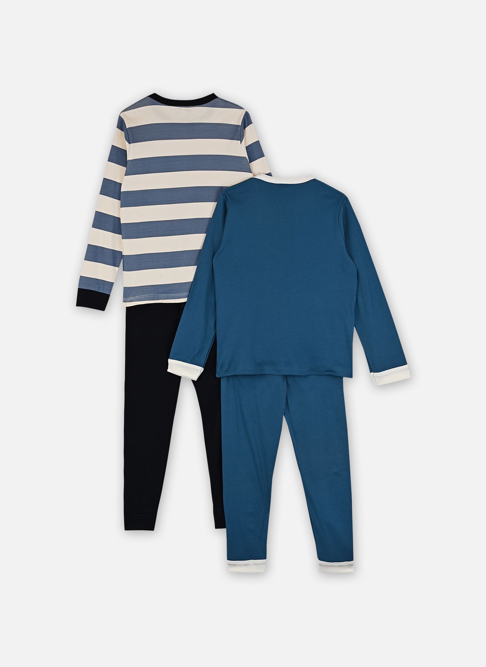 Pyjama sets Lot de 2 Pyjamas 4X4 jongens wit Petit Bateau Pyjama sets Lot de 2 Pyjamas 4X4 jongens wit Variante 1