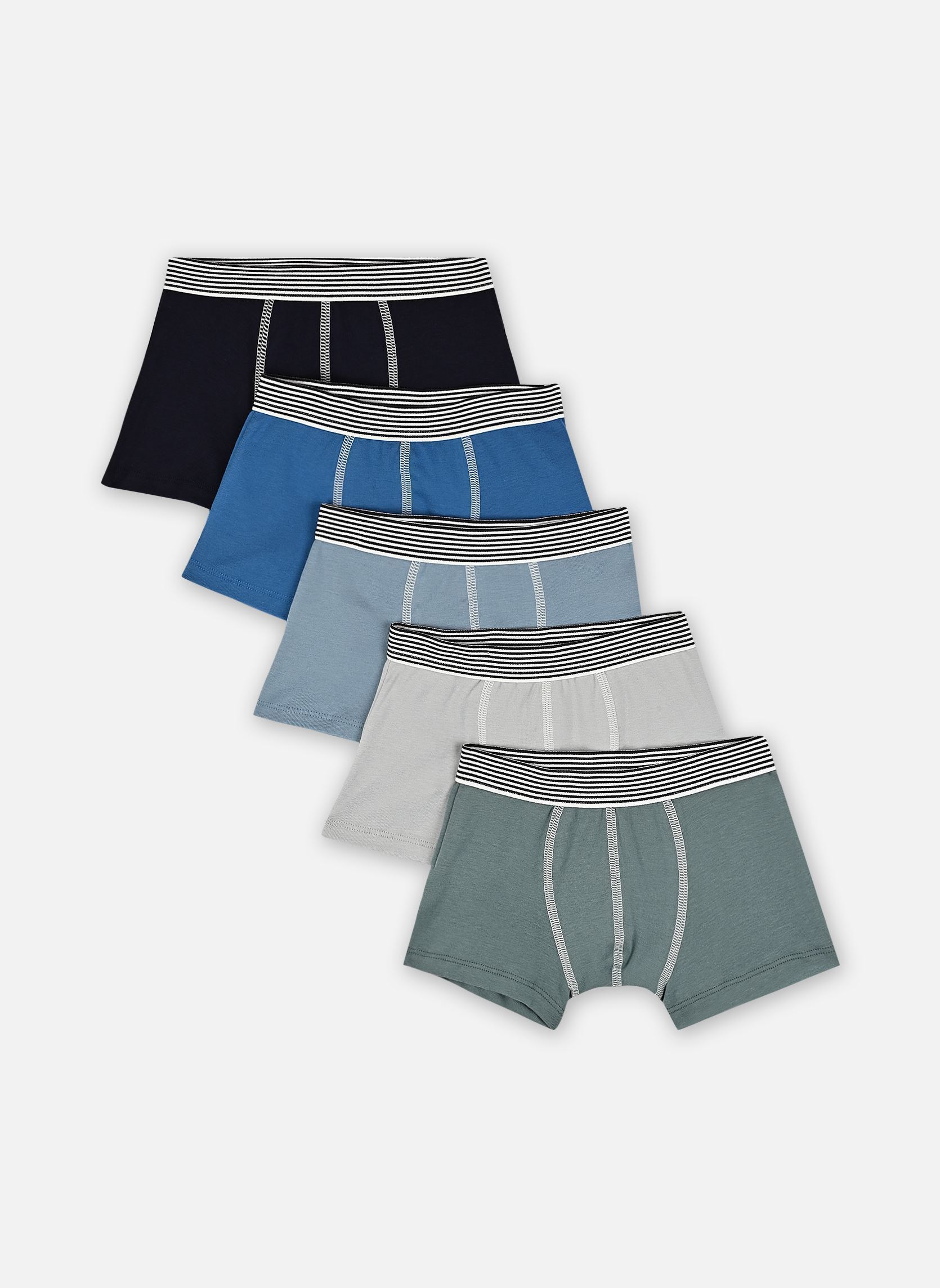 Vêtements Petit Bateau Lot de 2 Boxers Unis pour Accessoires - vue 3