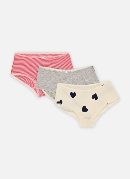 Petit Bateau Unterwäsche-Sets Lot de 3 Shorties Enfant Cœurs mädchen weiß