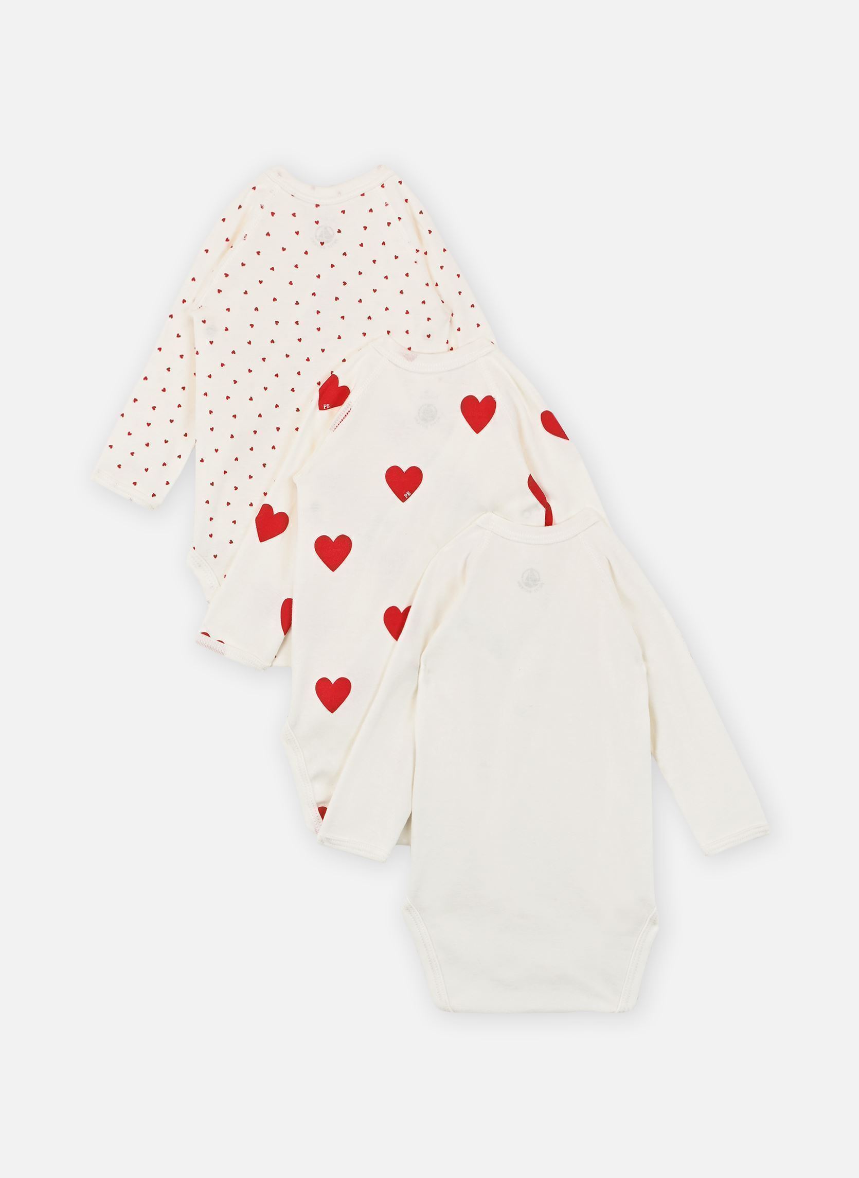 Lots de bodies Lot de 3 Bodies Croisés Manches Longues blanc Petit Bateau Lots de bodies Lot de 3 Bodies Croisés Manches Longues blanc VARIANTE 1