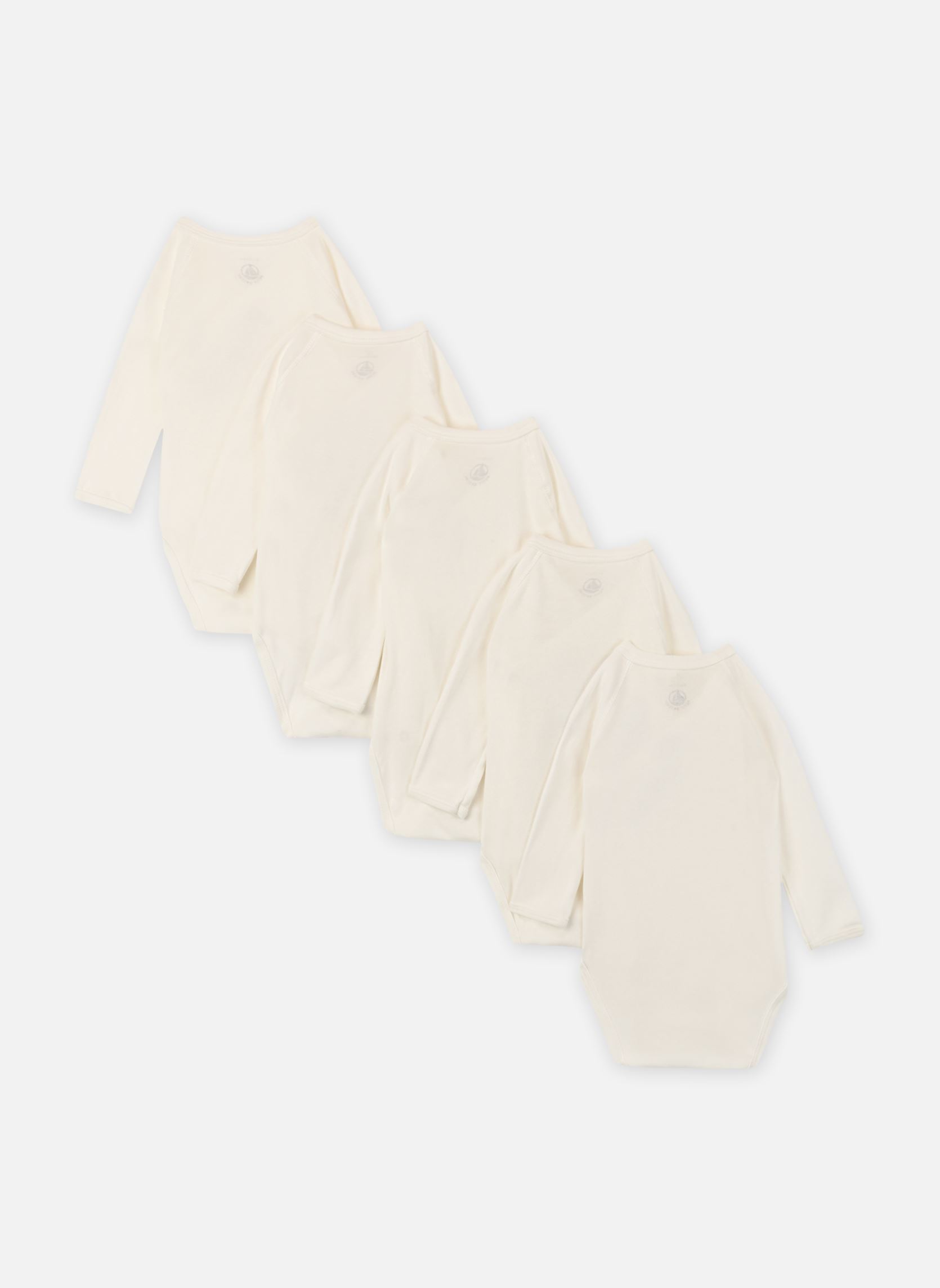 Lots de bodies Lot de 5 Bodies Croisés Manches Longues blanc Petit Bateau Lots de bodies Lot de 5 Bodies Croisés Manches Longues blanc VARIANTE 1