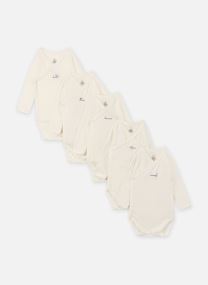 Lots de bodies Lot de 5 Bodies Croisés Manches Longues blanc