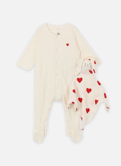 Petit Bateau Sets Pyjama et Doudou Bilano weiß