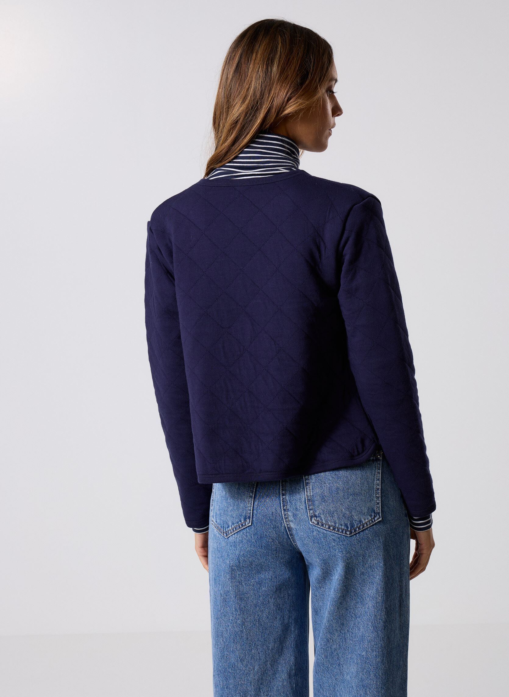 Vesten Cardi dames blauw Petit Bateau Vesten Cardi dames blauw SOIR