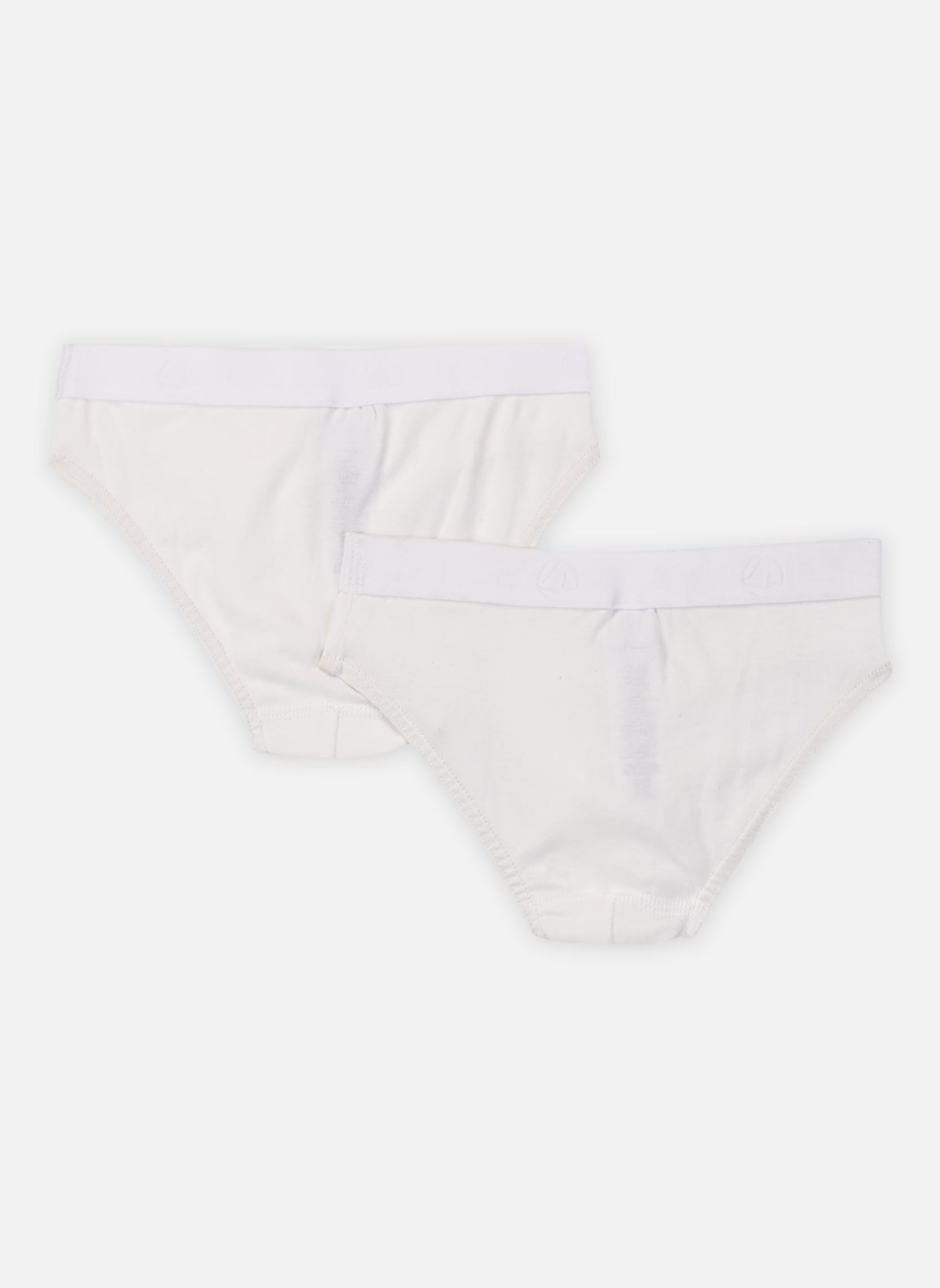 Lots sous-vêtements Lot de 2 Slips Unis garçon blanc Petit Bateau Lots sous-vêtements Lot de 2 Slips Unis garçon blanc Variante 1