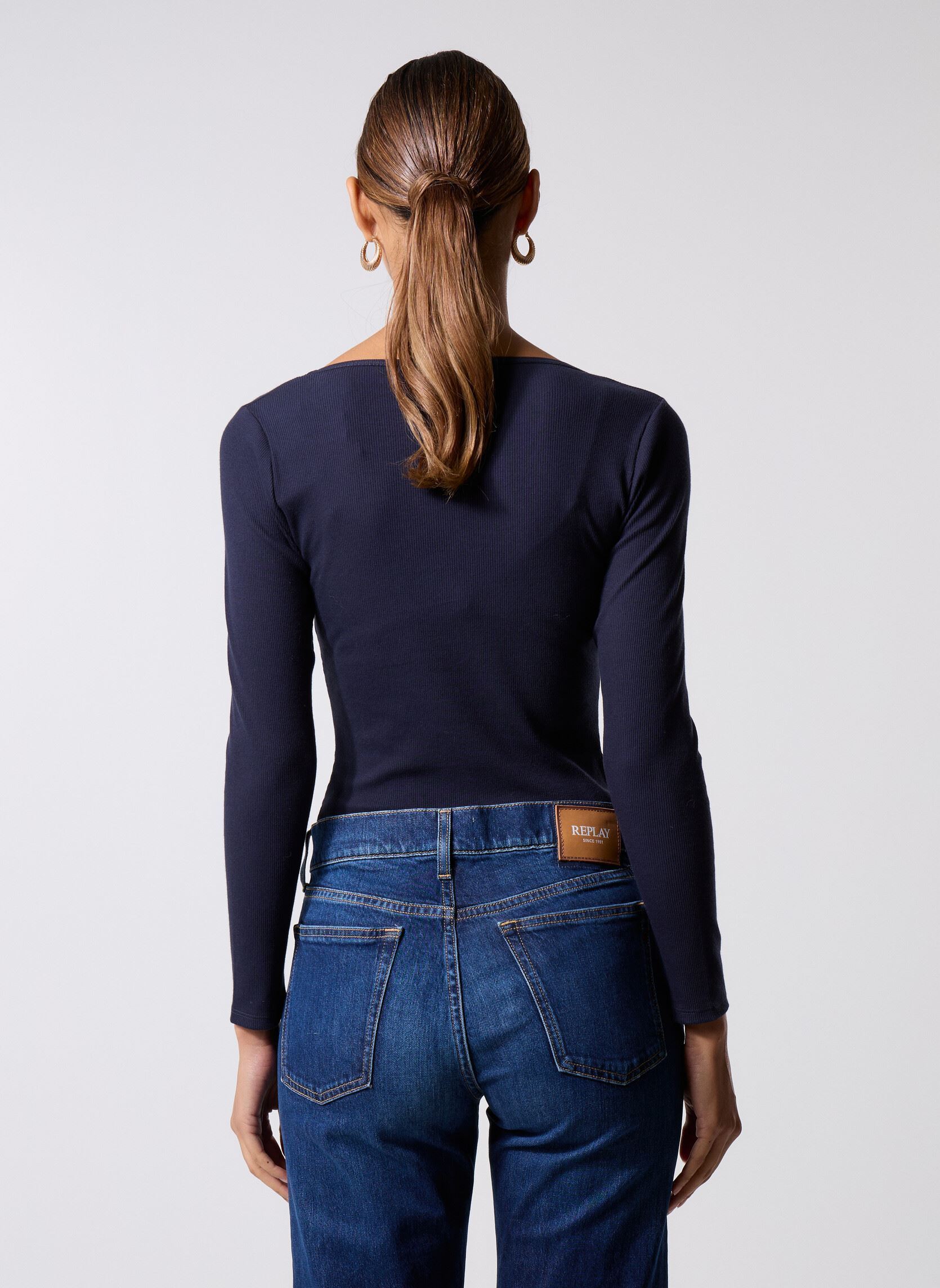 Bodys Body Manches Longues femme bleu Petit Bateau Bodys Body Manches Longues femme bleu Smoking