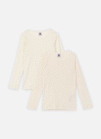 Tee-shirts manches longues Lot de 2 Tee Shirts Manches Longues Cœur fille blanc Petit Bateau Tee-shirts manches longues Lot de 2 Tee Shirts Manches Longues Cœur fille blanc Variante 1