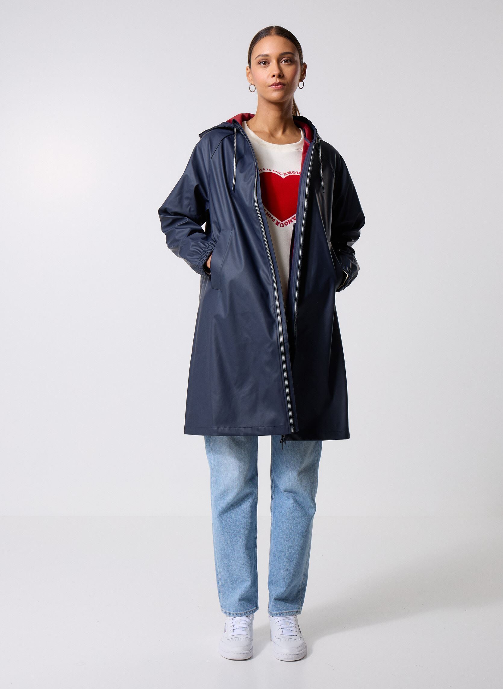 Vestes imperméable Ciré Cabotin femme bleu Petit Bateau Vestes imperméable Ciré Cabotin femme bleu SMOKING