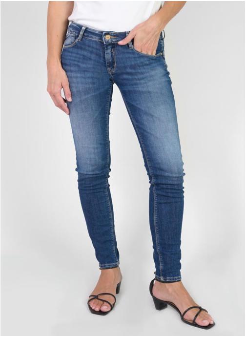 Le temps des cerises Jeans droit Jeans push-up slim PULP Blue femme bleu