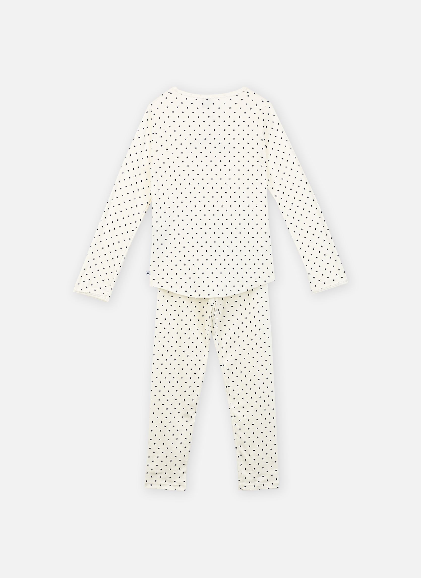 Ensembles de pyjamas Chicago fille blanc Petit Bateau Ensembles de pyjamas Chicago fille blanc MarshmallowSoir