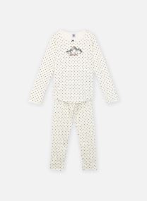 Ensembles de pyjamas Chicago fille blanc Petit Bateau Ensembles de pyjamas Chicago fille blanc MarshmallowSoir
