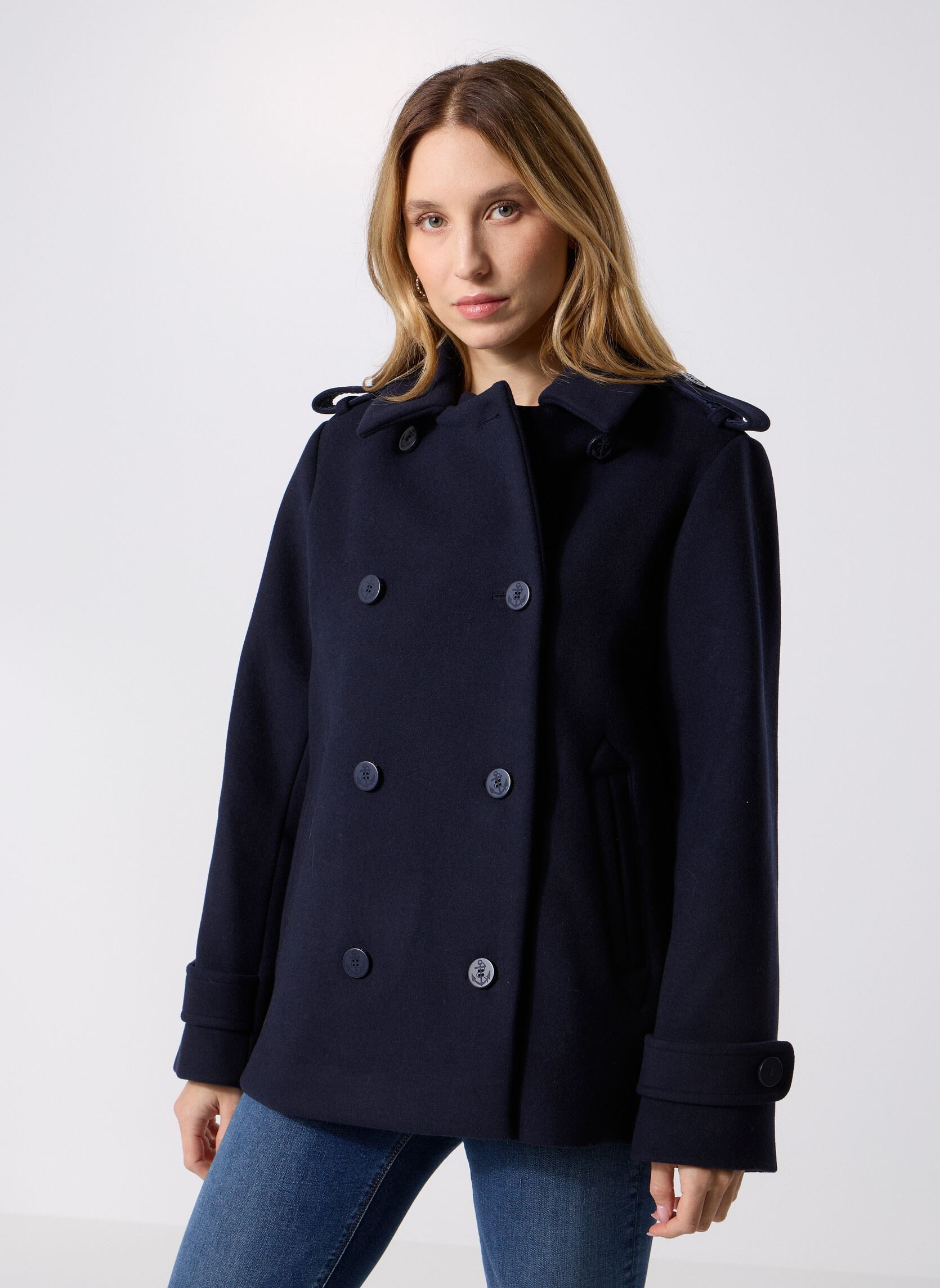 Vêtements Petit Bateau Caban en Drap de Laine pour Accessoires