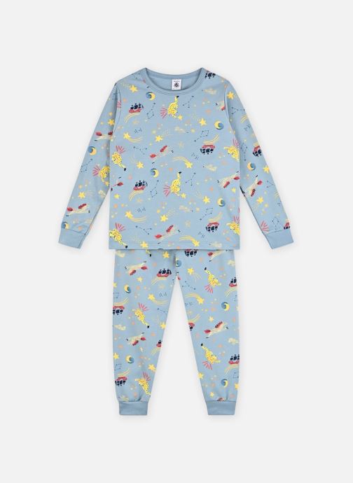 Petit Bateau Schlafanzug-Sets Chroma Phosphorescent mädchen blau