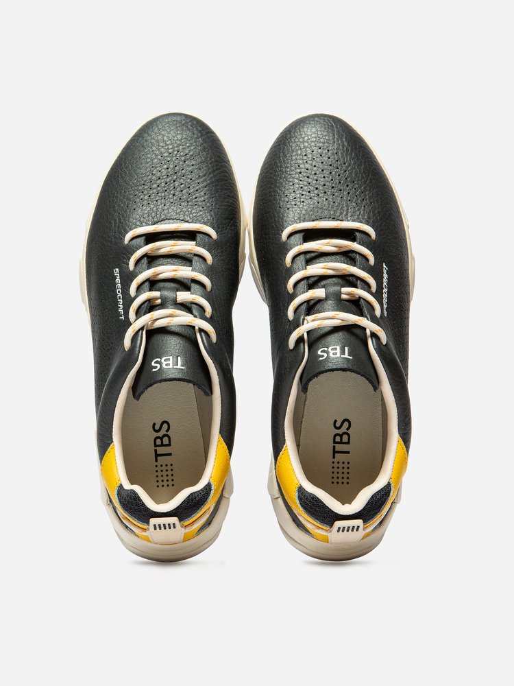 Baskets basses Chaussures confort JAZAIRY NAVY / JAUNE homme bleu TBS Baskets basses Chaussures confort JAZAIRY NAVY / JAUNE homme bleu Bleu