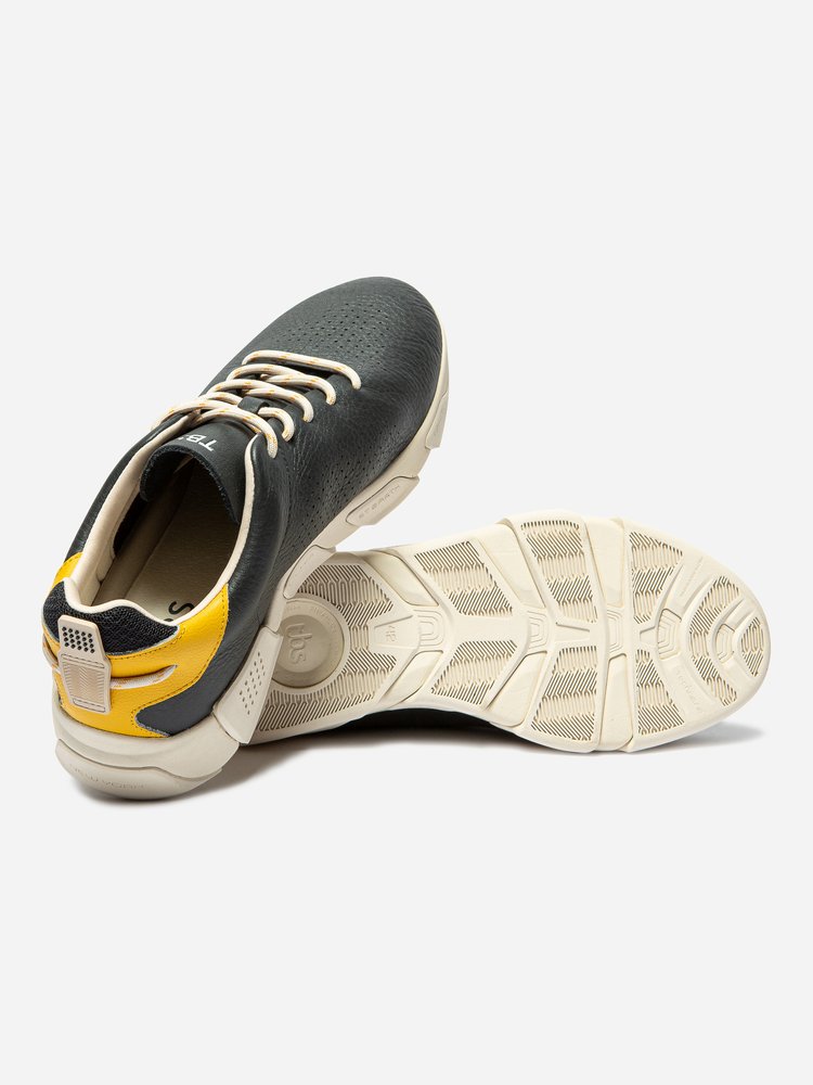 Baskets basses Chaussures confort JAZAIRY NAVY / JAUNE homme bleu TBS Baskets basses Chaussures confort JAZAIRY NAVY / JAUNE homme bleu Bleu