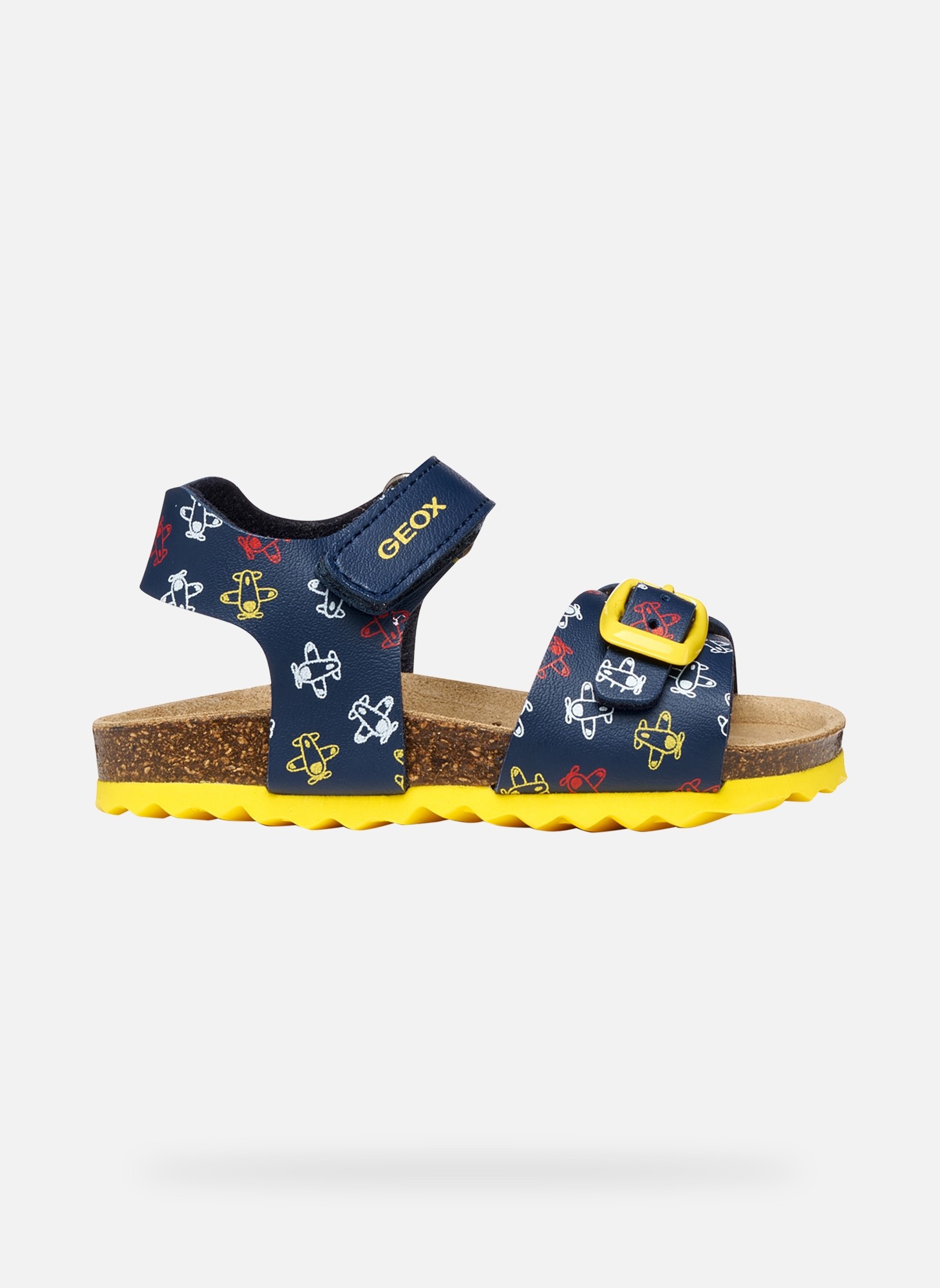 Sandales SANDAL CHALKI BABY BOY garçon bleu Geox Sandales SANDAL CHALKI BABY BOY garçon bleu Bleu