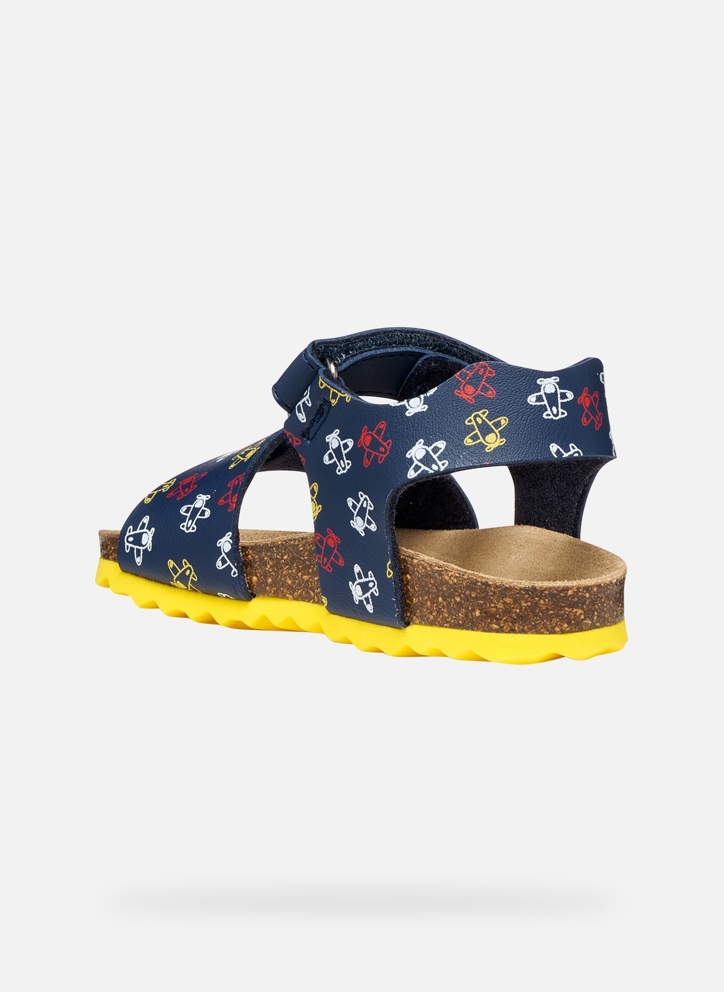 Sandales SANDAL CHALKI BABY BOY garçon bleu Geox Sandales SANDAL CHALKI BABY BOY garçon bleu Bleu