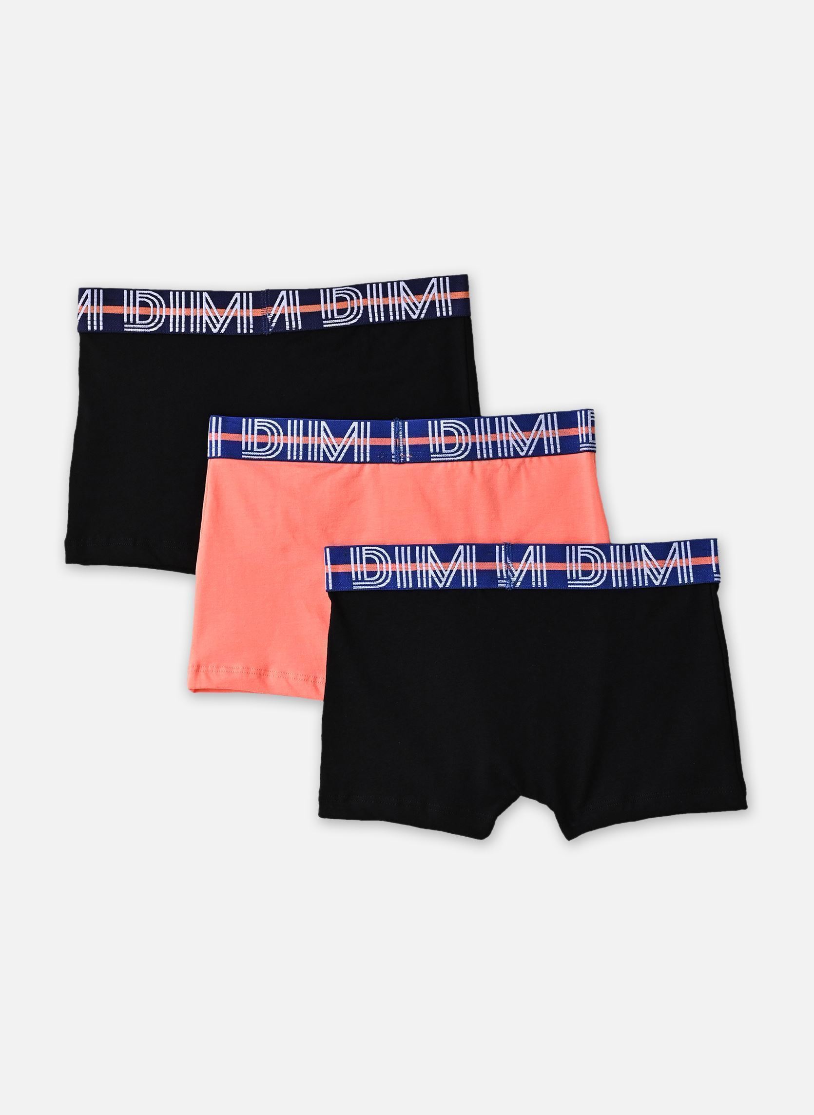 Unterhosen und Boxershorts Coton Stretch Boxers X3 Garçon jungen mehrfarbig Dim Unterhosen und Boxershorts Coton Stretch Boxers X3 Garçon jungen mehrfarbig ORANGE/NOIR/NOIR