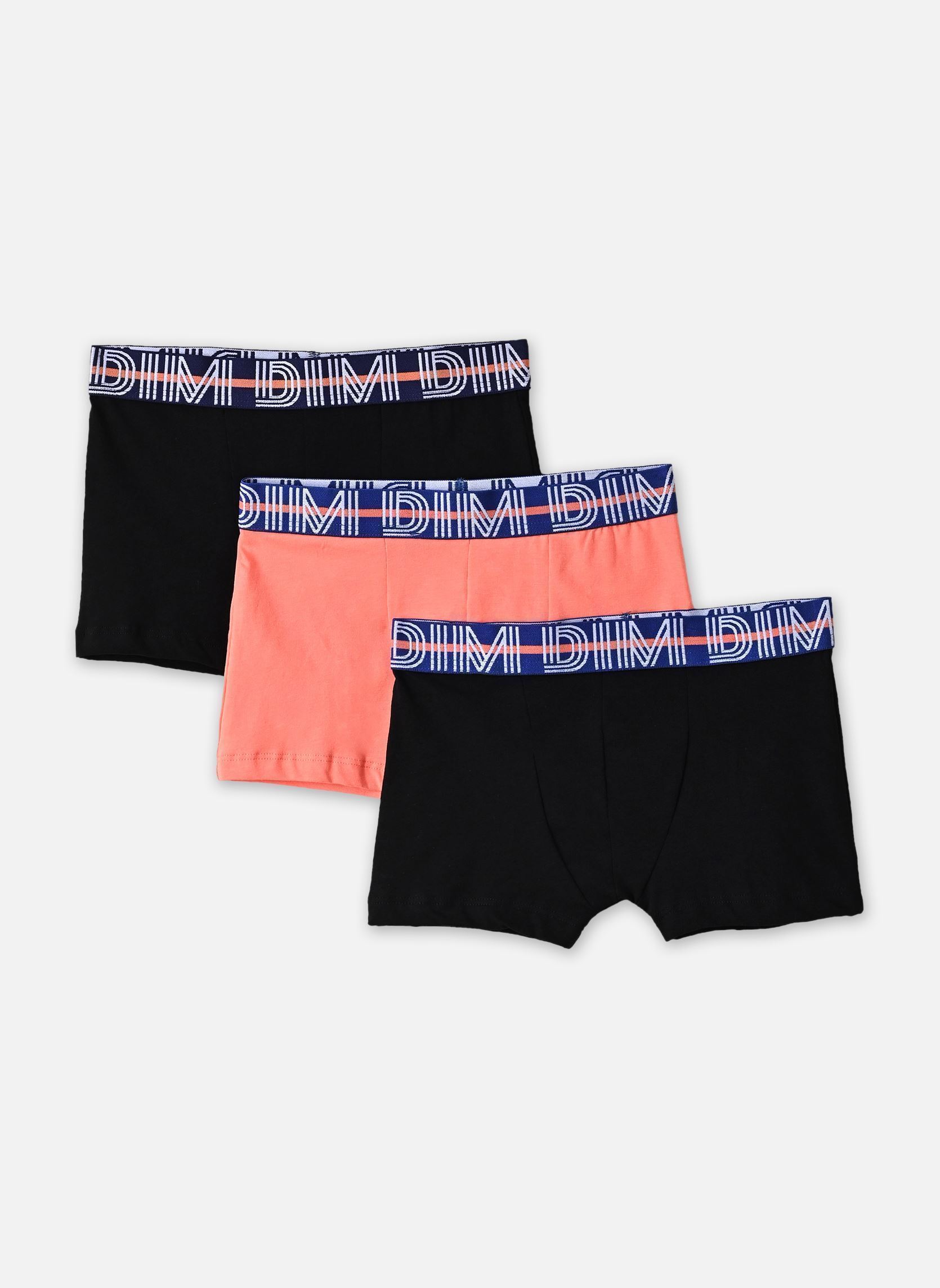 Unterhosen und Boxershorts Coton Stretch Boxers X3 Garçon jungen mehrfarbig Dim Unterhosen und Boxershorts Coton Stretch Boxers X3 Garçon jungen mehrfarbig ORANGE/NOIR/NOIR