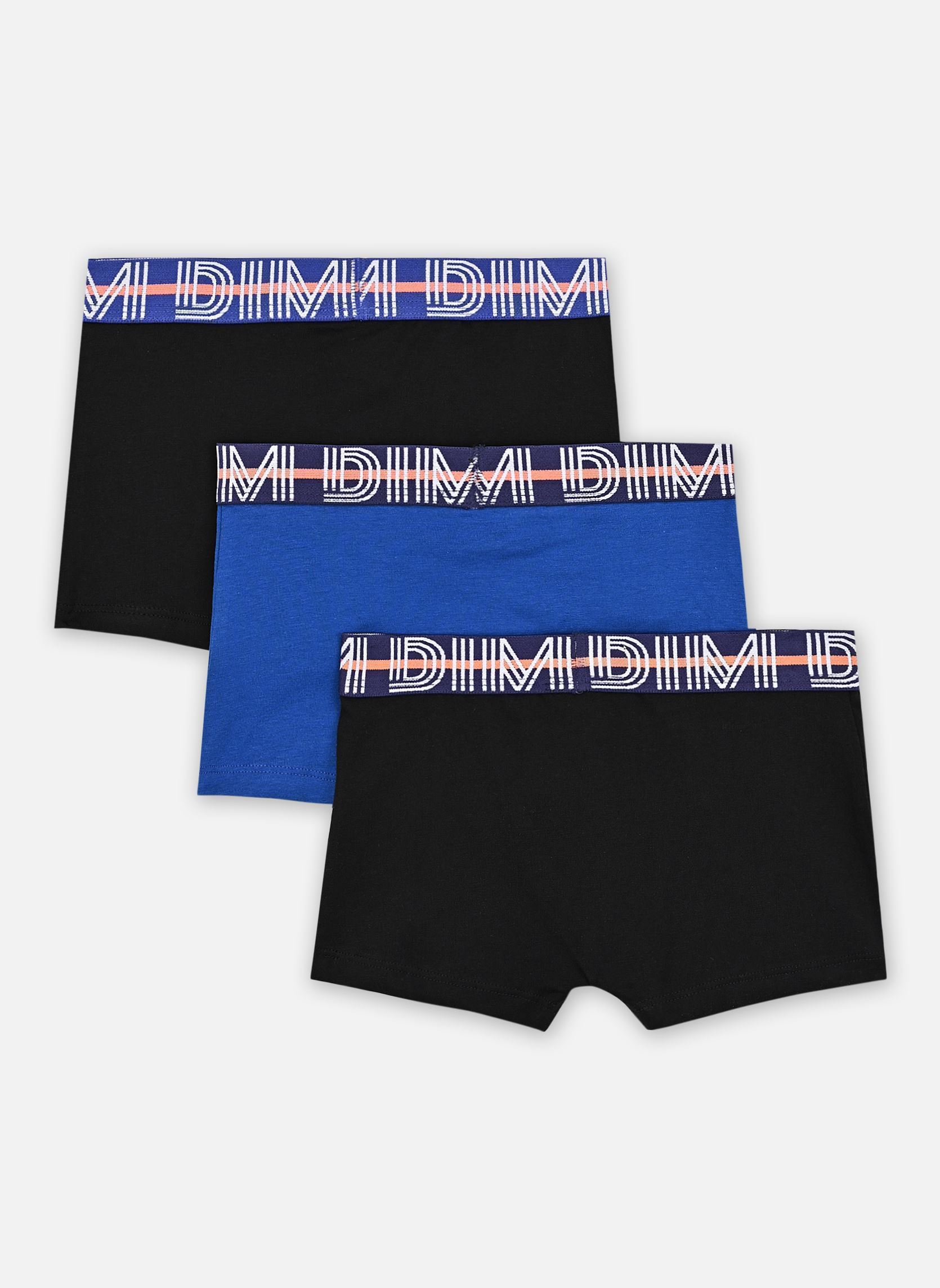 Lots sous-vêtements Coton Stretch Boxers X3 Garçon garçon bleu Dim Lots sous-vêtements Coton Stretch Boxers X3 Garçon garçon bleu BLEU/NOIR/NOIR