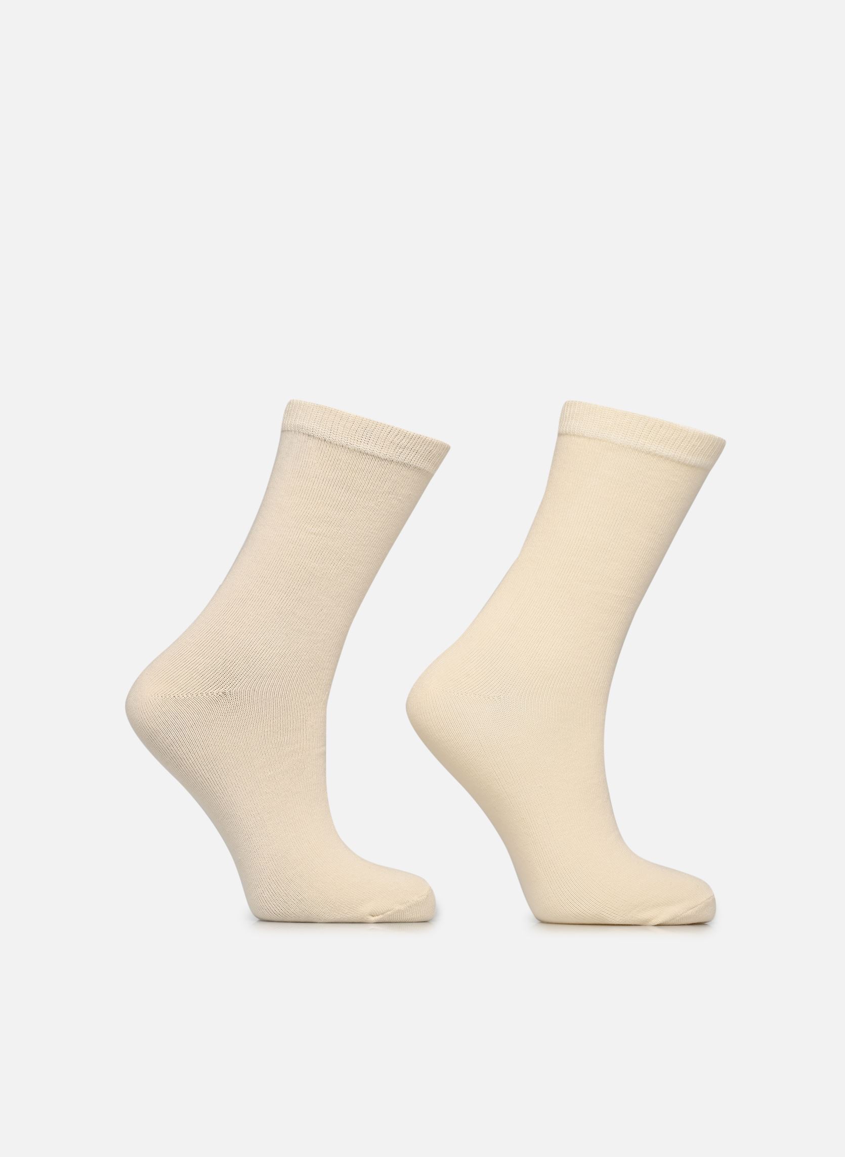 Chaussettes Thermo Polaire Mi-Chaussettes X2 femme blanc Dim Chaussettes Thermo Polaire Mi-Chaussettes X2 femme blanc 75M_CREME