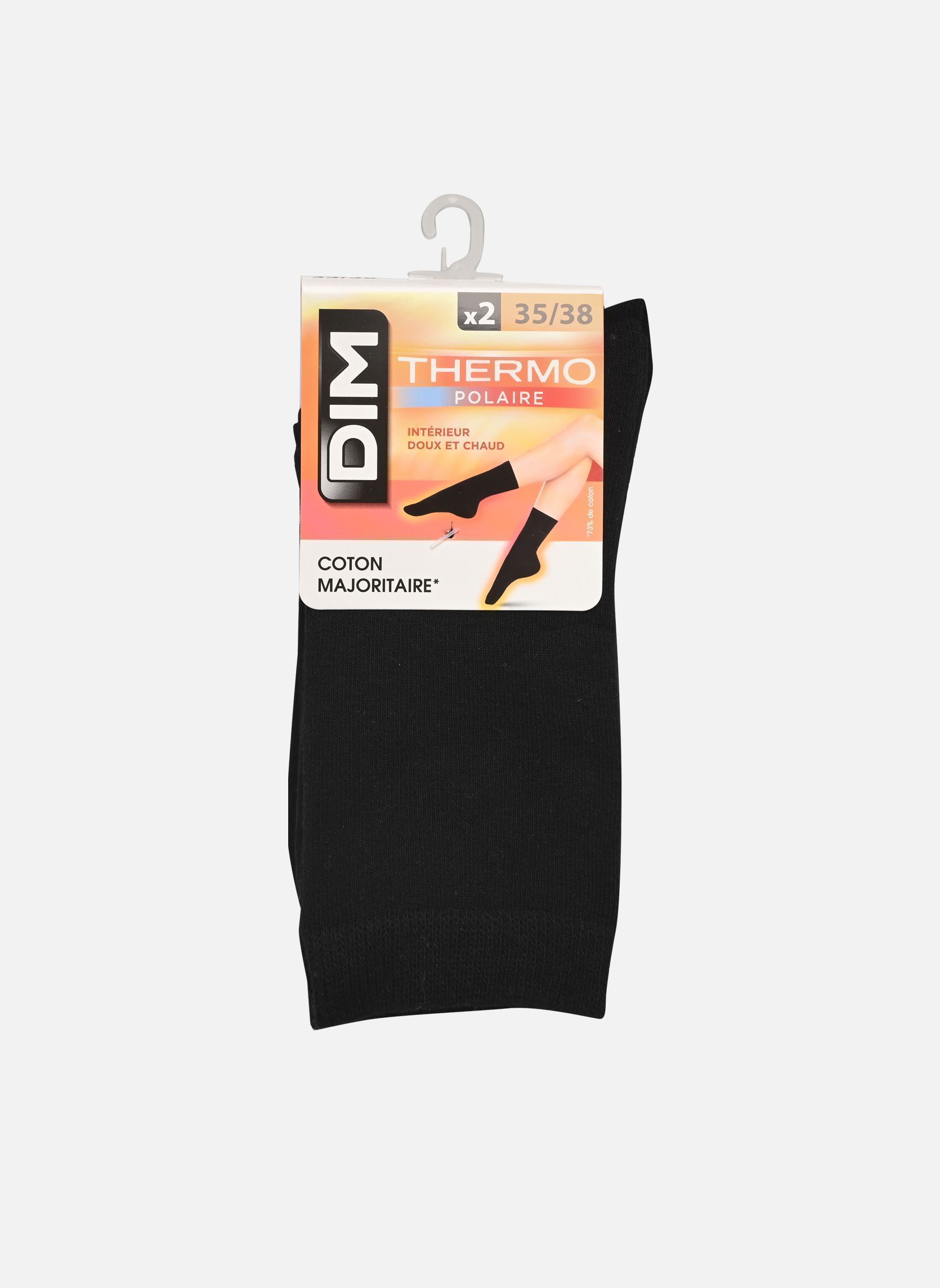 Chaussettes et collants Dim Thermo Mi Chaussettes X2 pour Accessoires - vue 1
