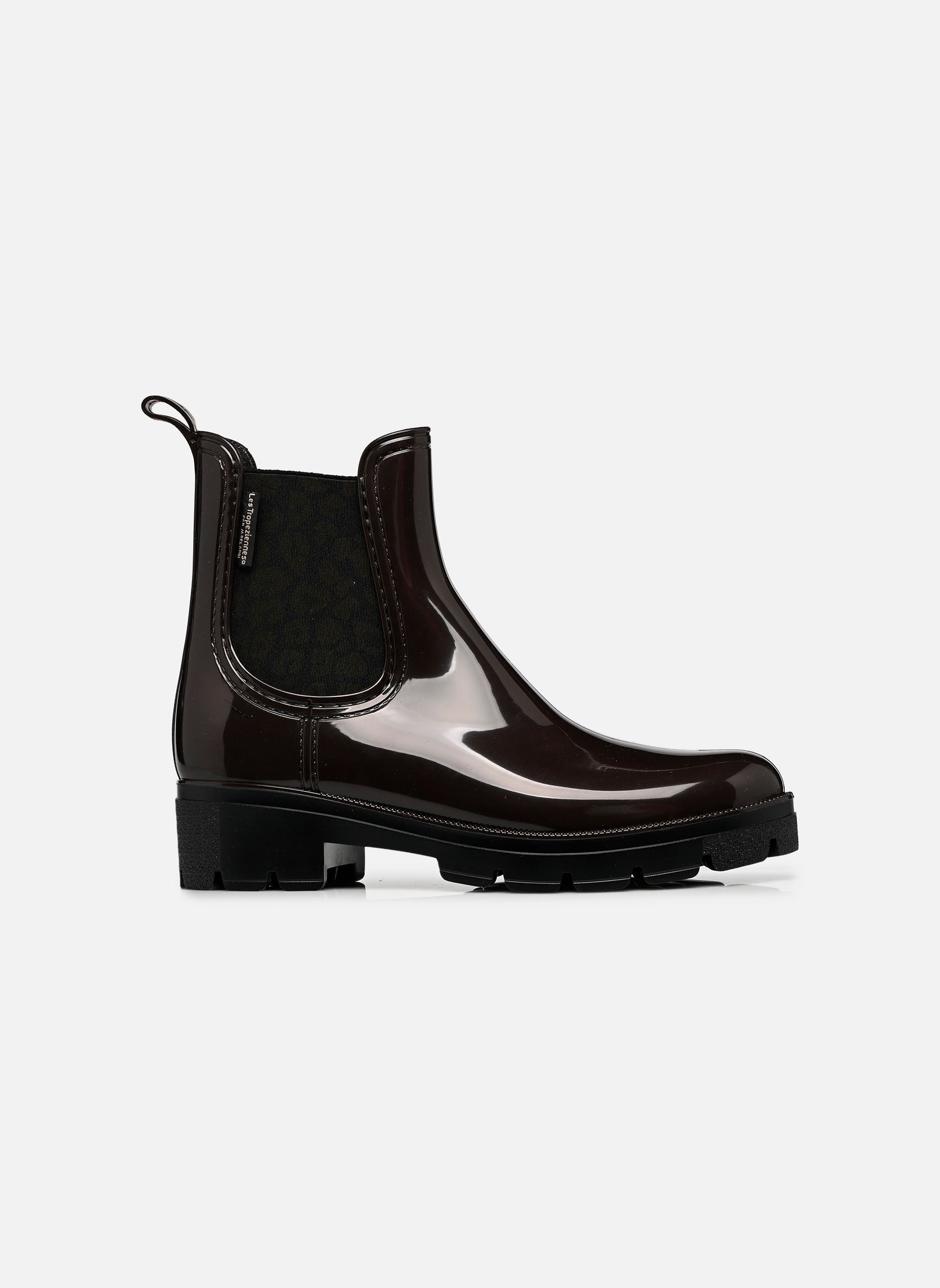 Bottes de pluie NOURA femme marron Les Tropéziennes par M Belarbi Bottes de pluie NOURA femme marron CHOCO-LEOPARD