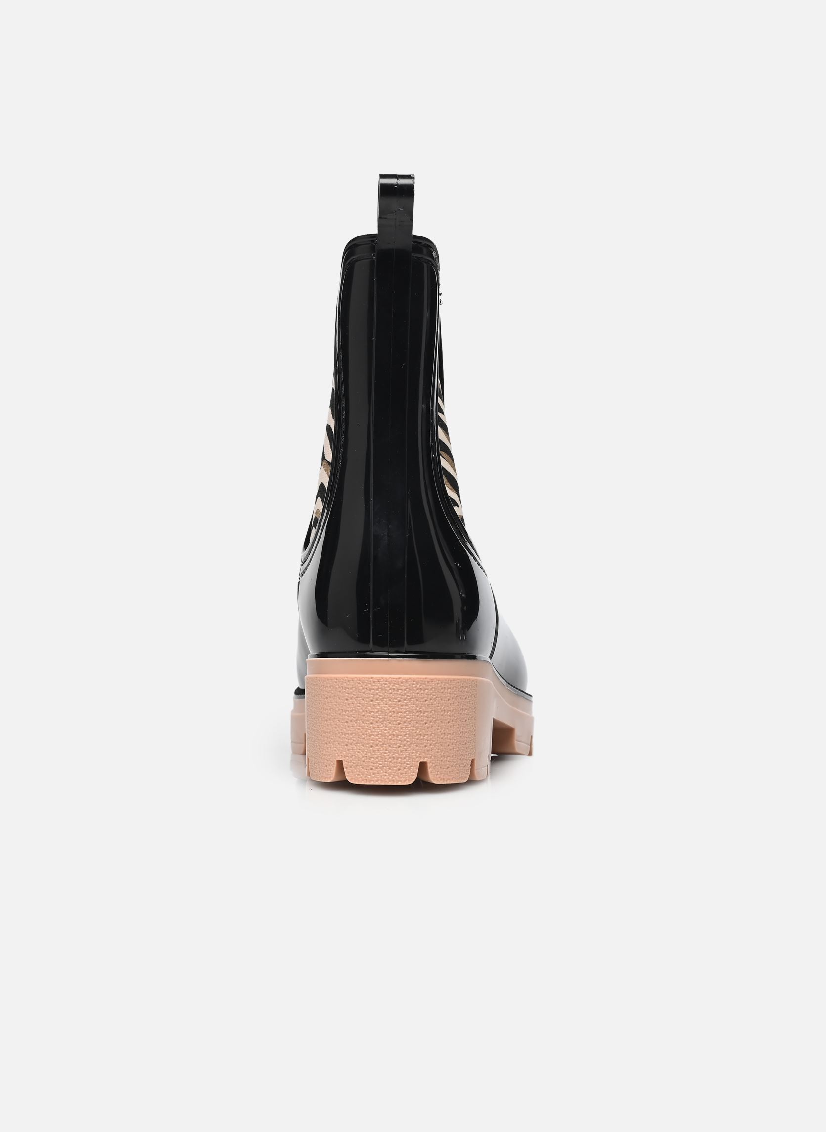 Bottes de pluie NOURA femme noir Les Tropéziennes par M Belarbi Bottes de pluie NOURA femme noir NOIR-ZEBRE
