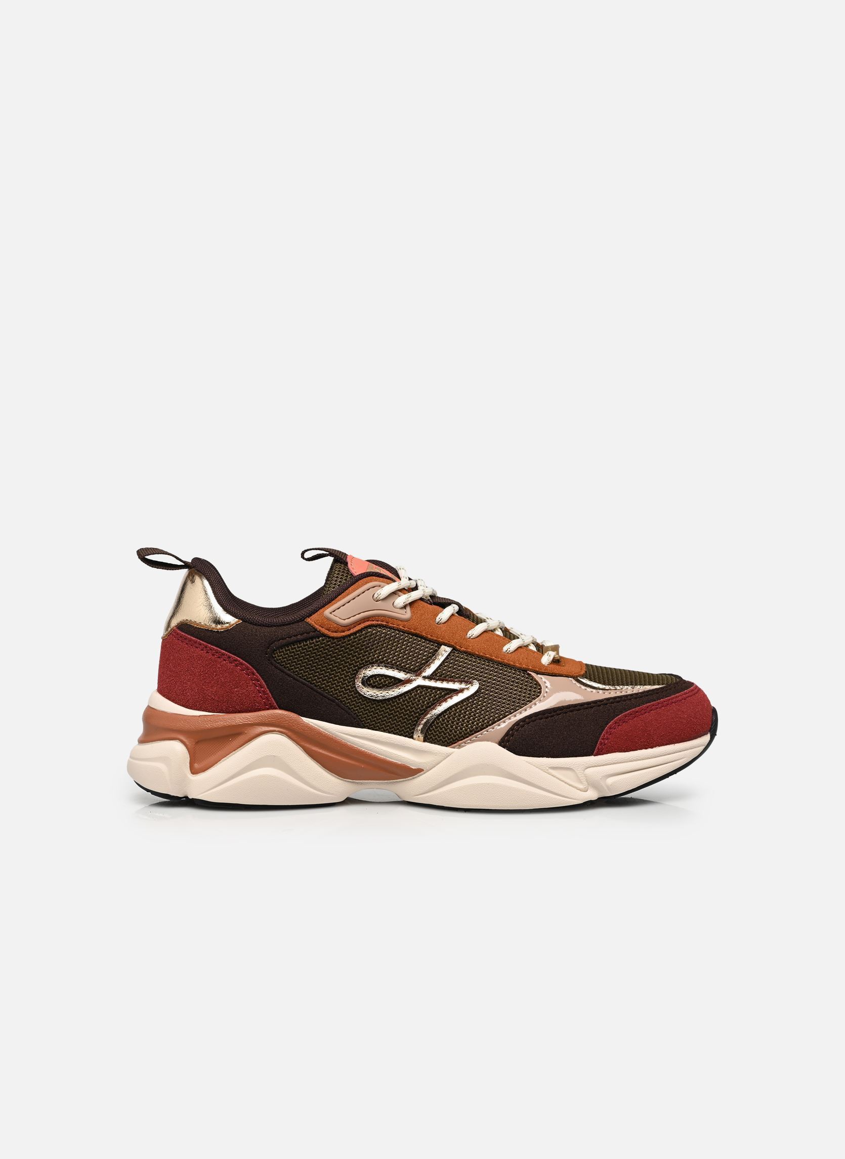 Lage sneakers ARYA dames bruin Les Tropéziennes par M Belarbi Lage sneakers ARYA dames bruin KAKI-MULTI