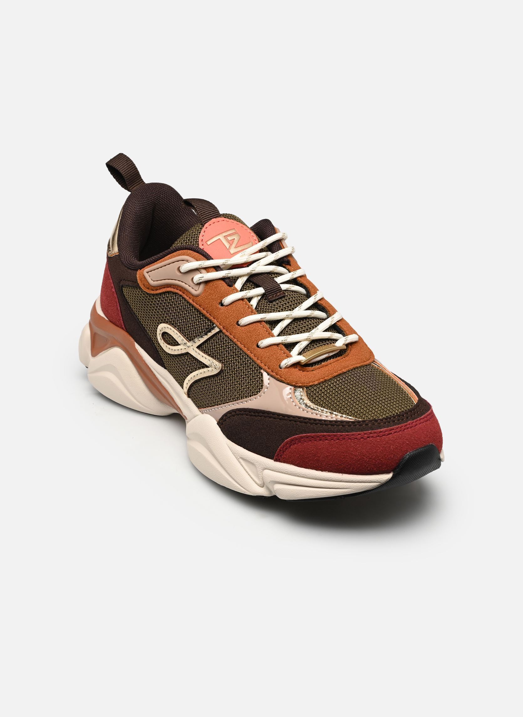Lage sneakers ARYA dames bruin Les Tropéziennes par M Belarbi Lage sneakers ARYA dames bruin KAKI-MULTI