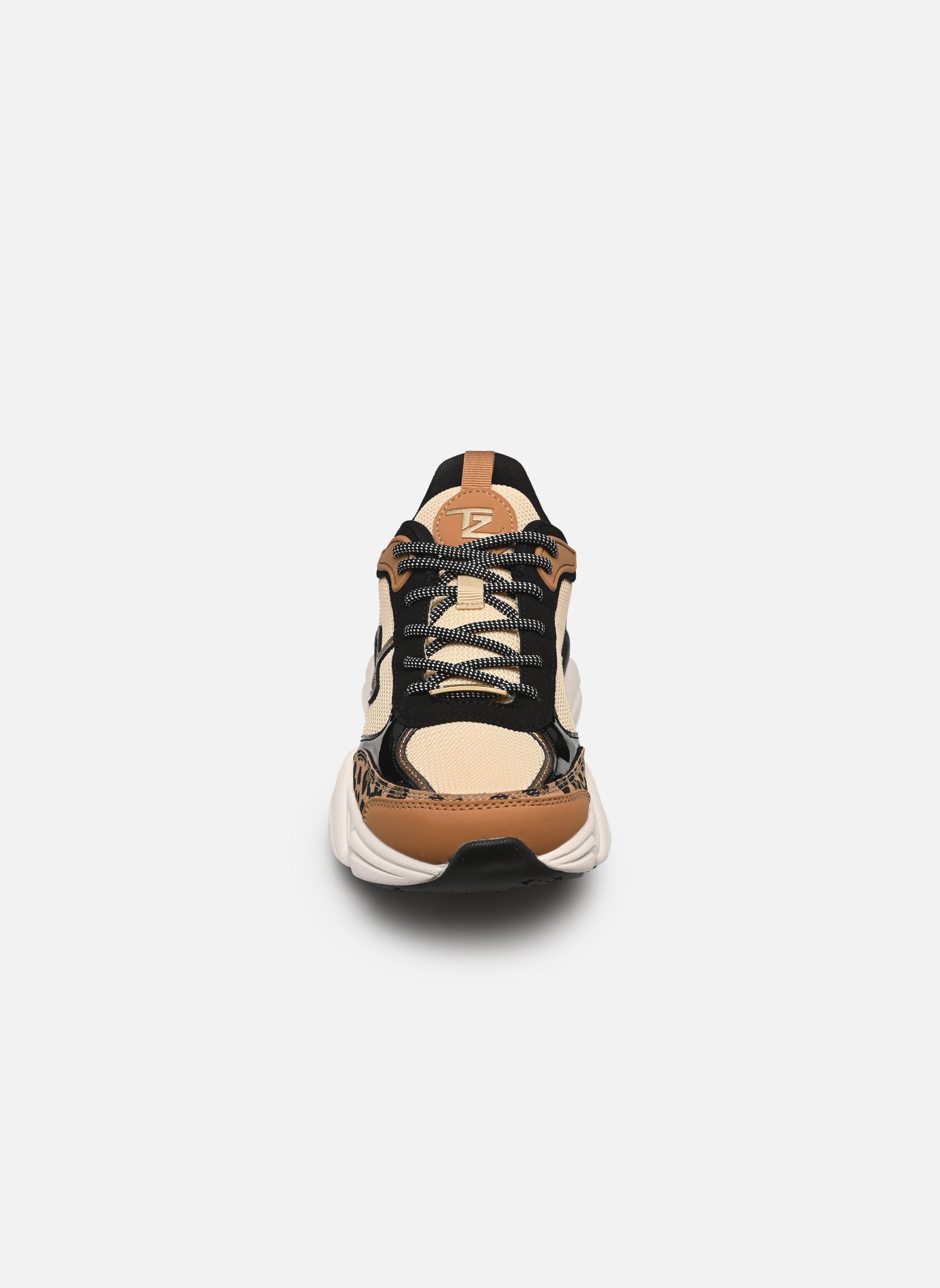 Baskets ARYA femme marron Les Tropéziennes par M Belarbi Baskets ARYA femme marron LEOPARD MULTI