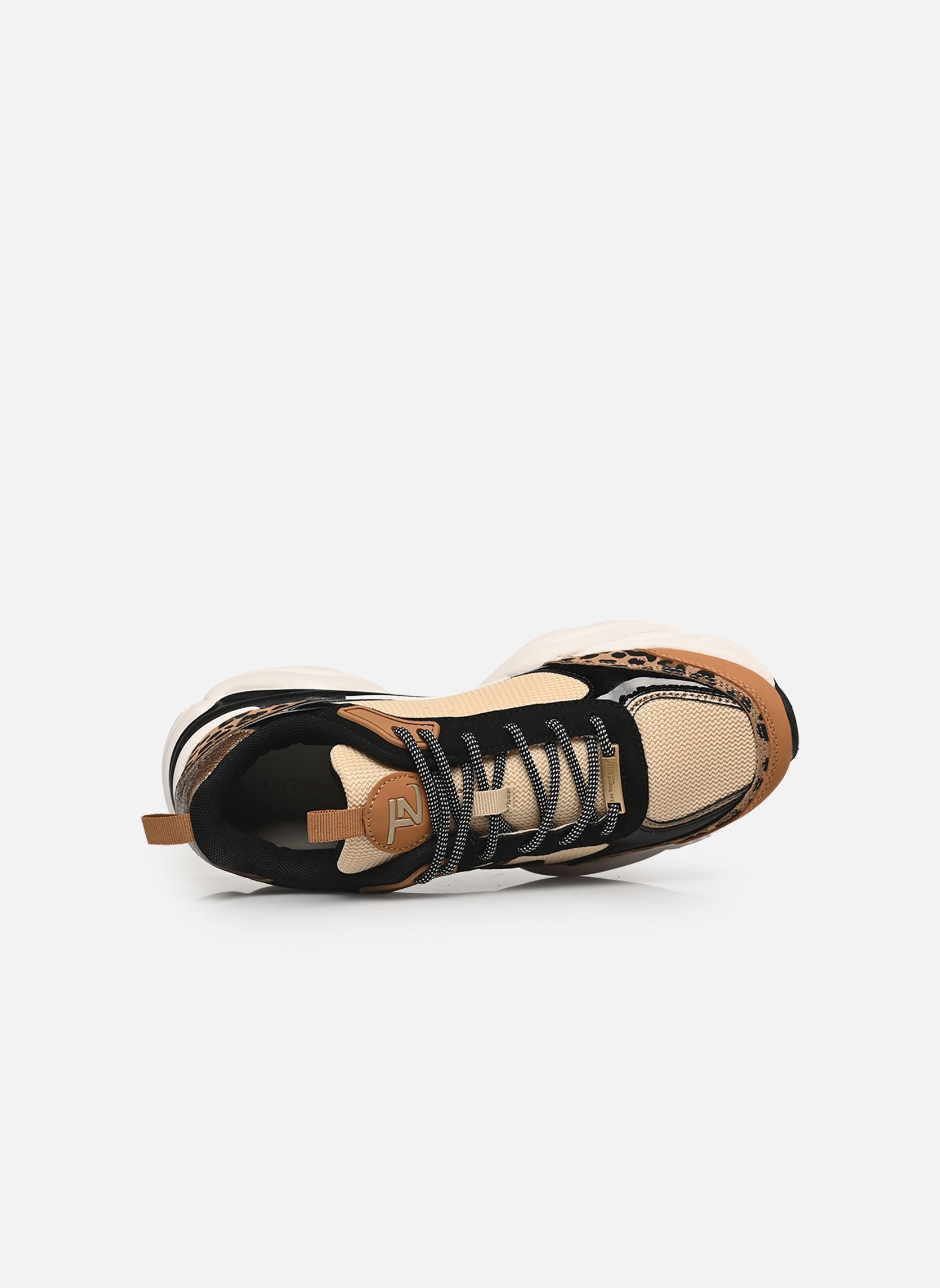 Baskets ARYA femme marron Les Tropéziennes par M Belarbi Baskets ARYA femme marron LEOPARD MULTI