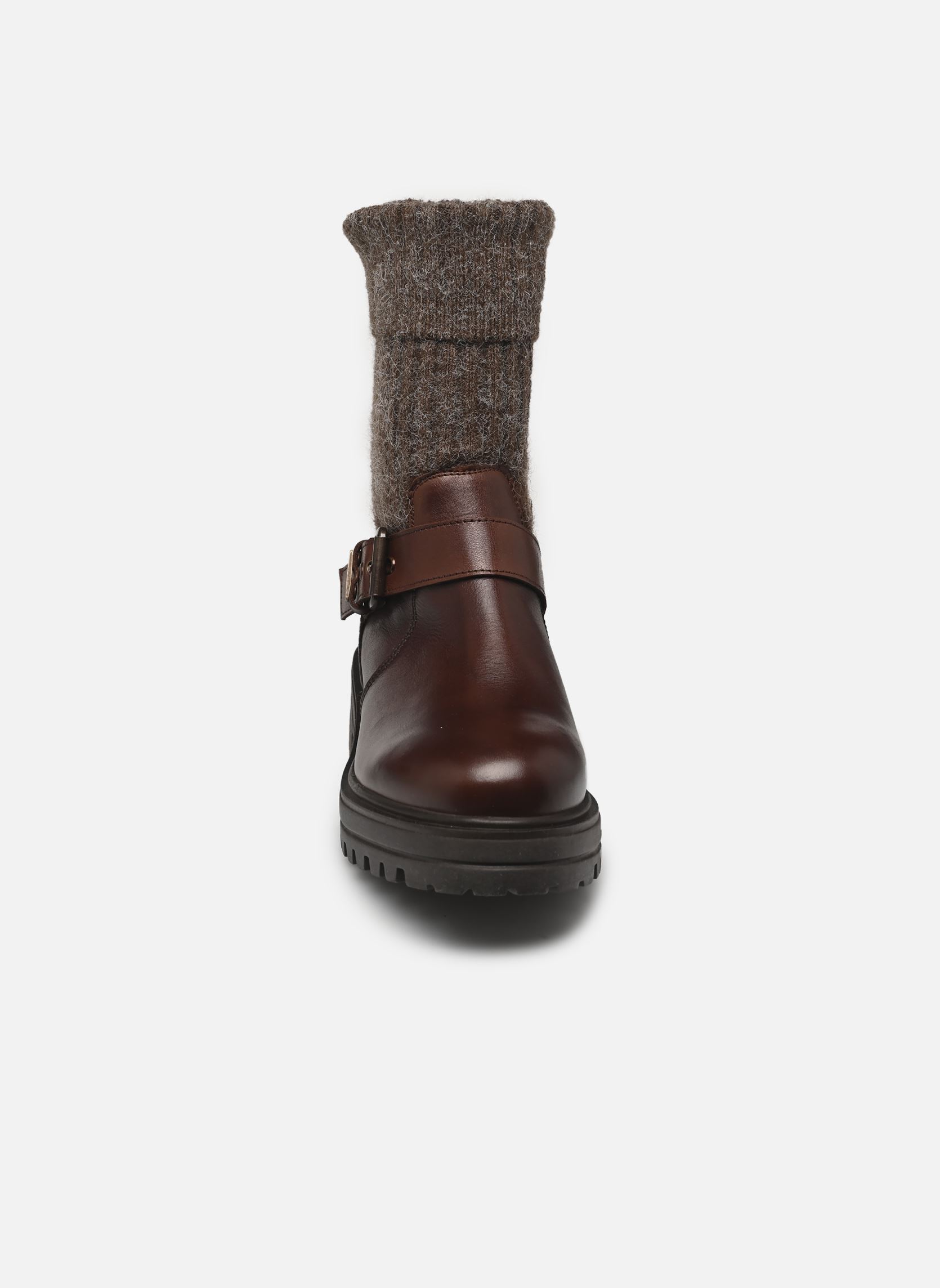 Bottines motardes ZADO femme marron Les Tropéziennes par M Belarbi Bottines motardes ZADO femme marron CHOCOLAT