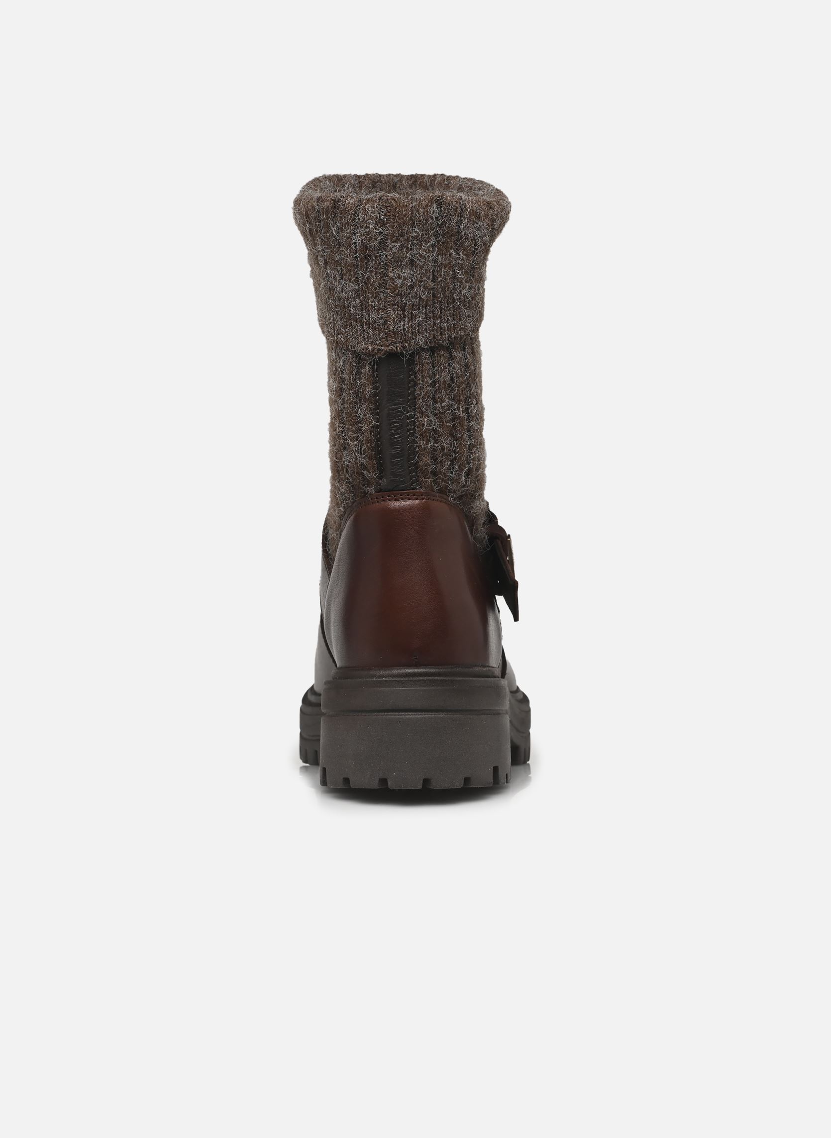 Bottines motardes ZADO femme marron Les Tropéziennes par M Belarbi Bottines motardes ZADO femme marron CHOCOLAT