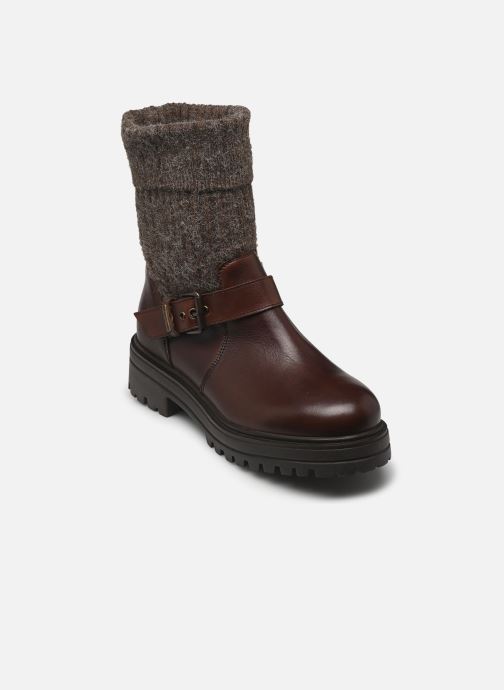 Les Tropéziennes par M Belarbi Bottines motardes ZADO femme marron
