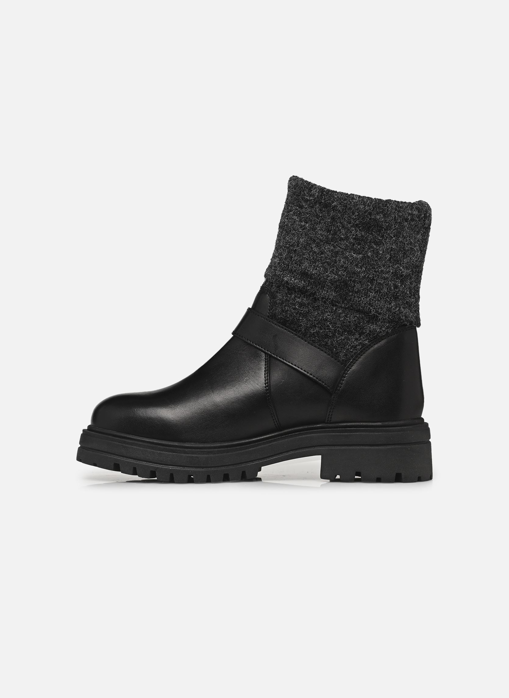 Bottines motardes ZADO femme noir Les Tropéziennes par M Belarbi Bottines motardes ZADO femme noir NOIR