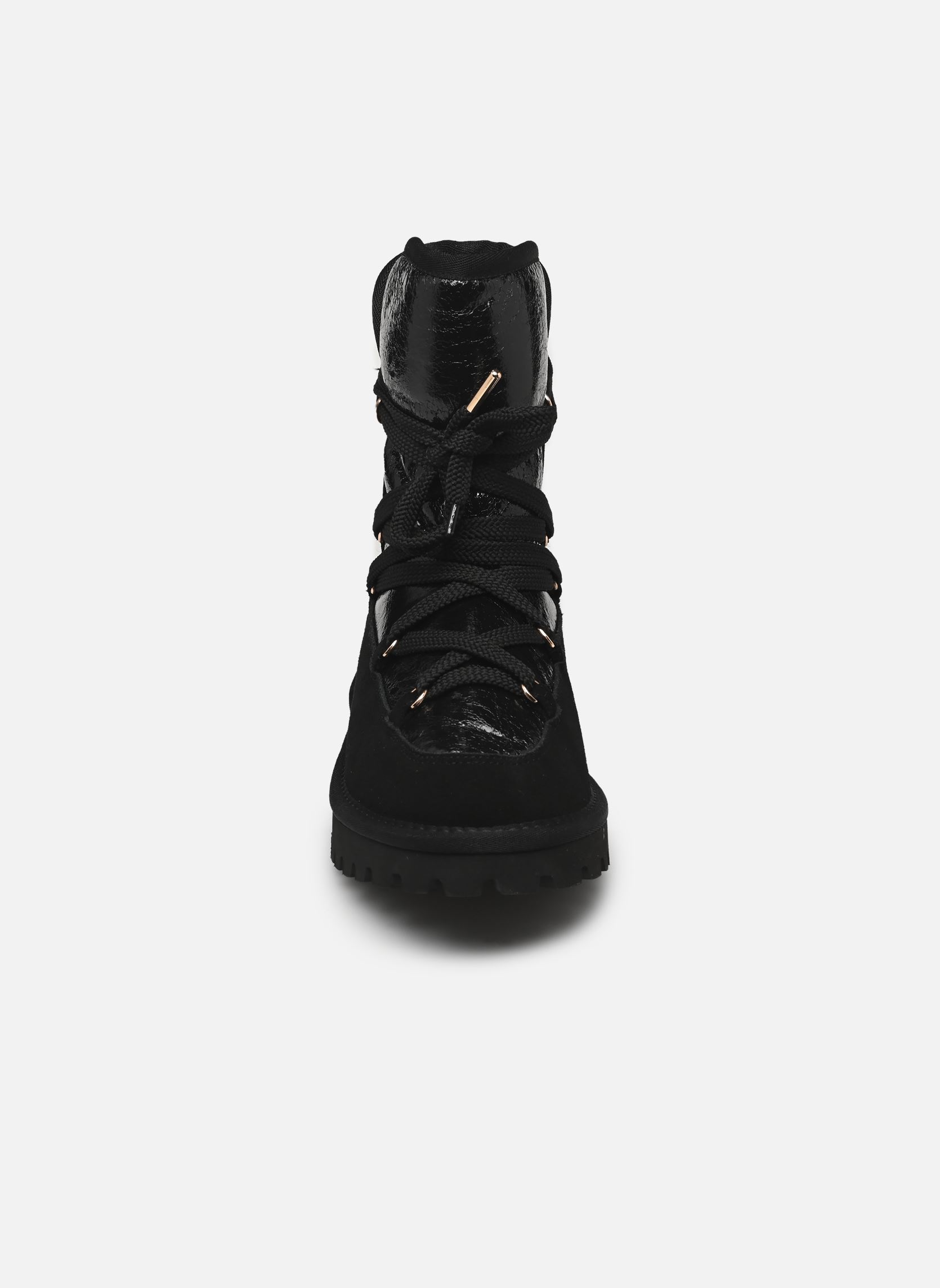 Bottines fourrées CHALEY femme noir Les Tropéziennes par M Belarbi Bottines fourrées CHALEY femme noir NOIR BRILLANT