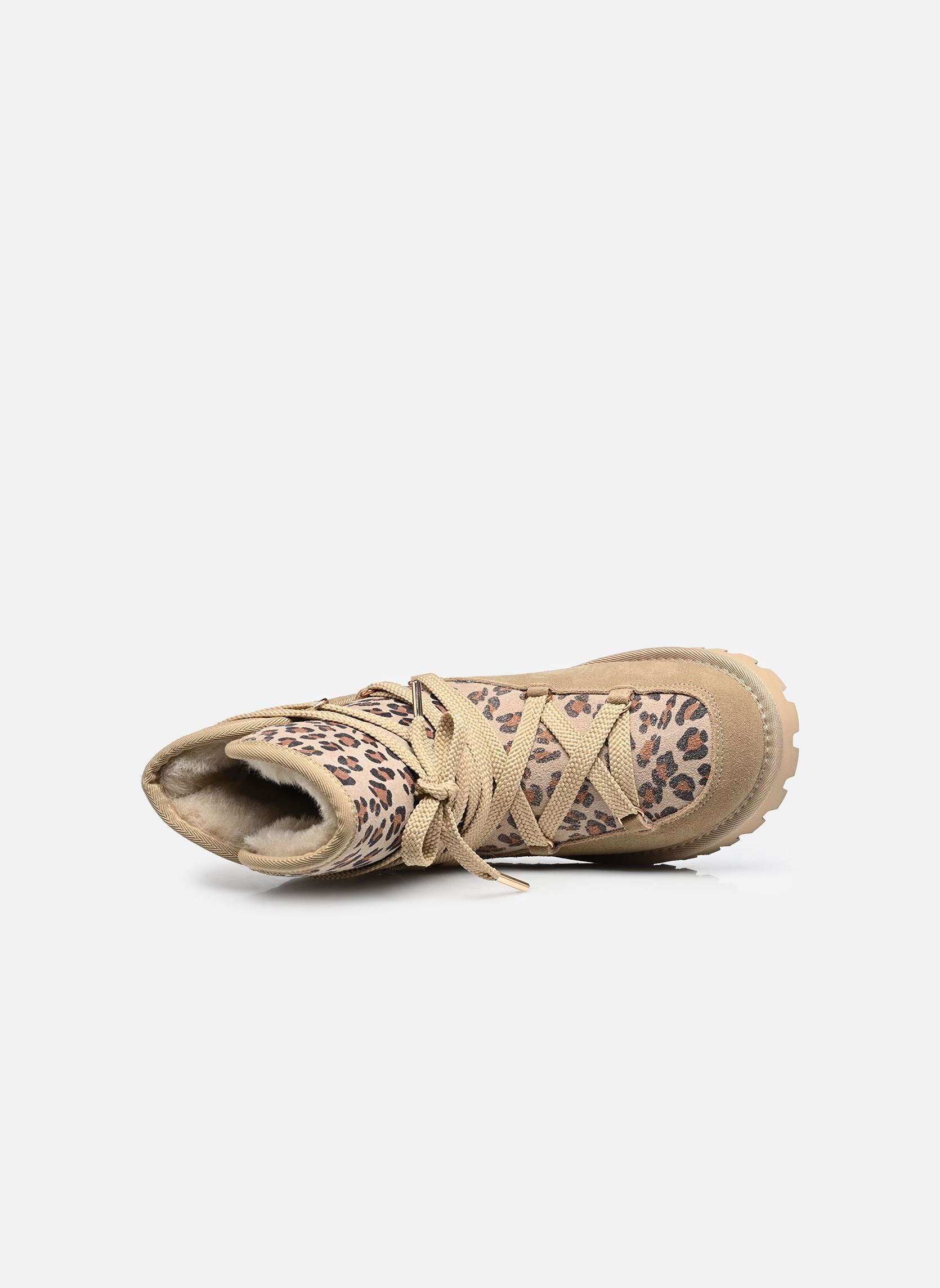 Gevoerde enkellaarsjes CHALEYPO dames beige Les Tropéziennes par M Belarbi Gevoerde enkellaarsjes CHALEYPO dames beige SABLE LEOPARD