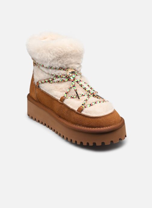 Les Tropéziennes par M Belarbi Bottines fourrées CHIMOON femme marron