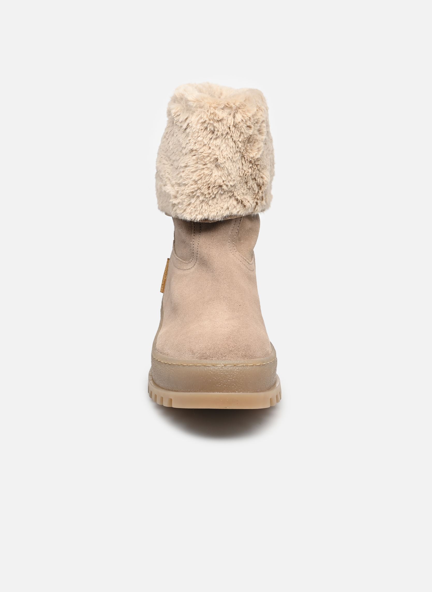 Bottines fourrées VELVET femme beige Les Tropéziennes par M Belarbi Bottines fourrées VELVET femme beige SABLE