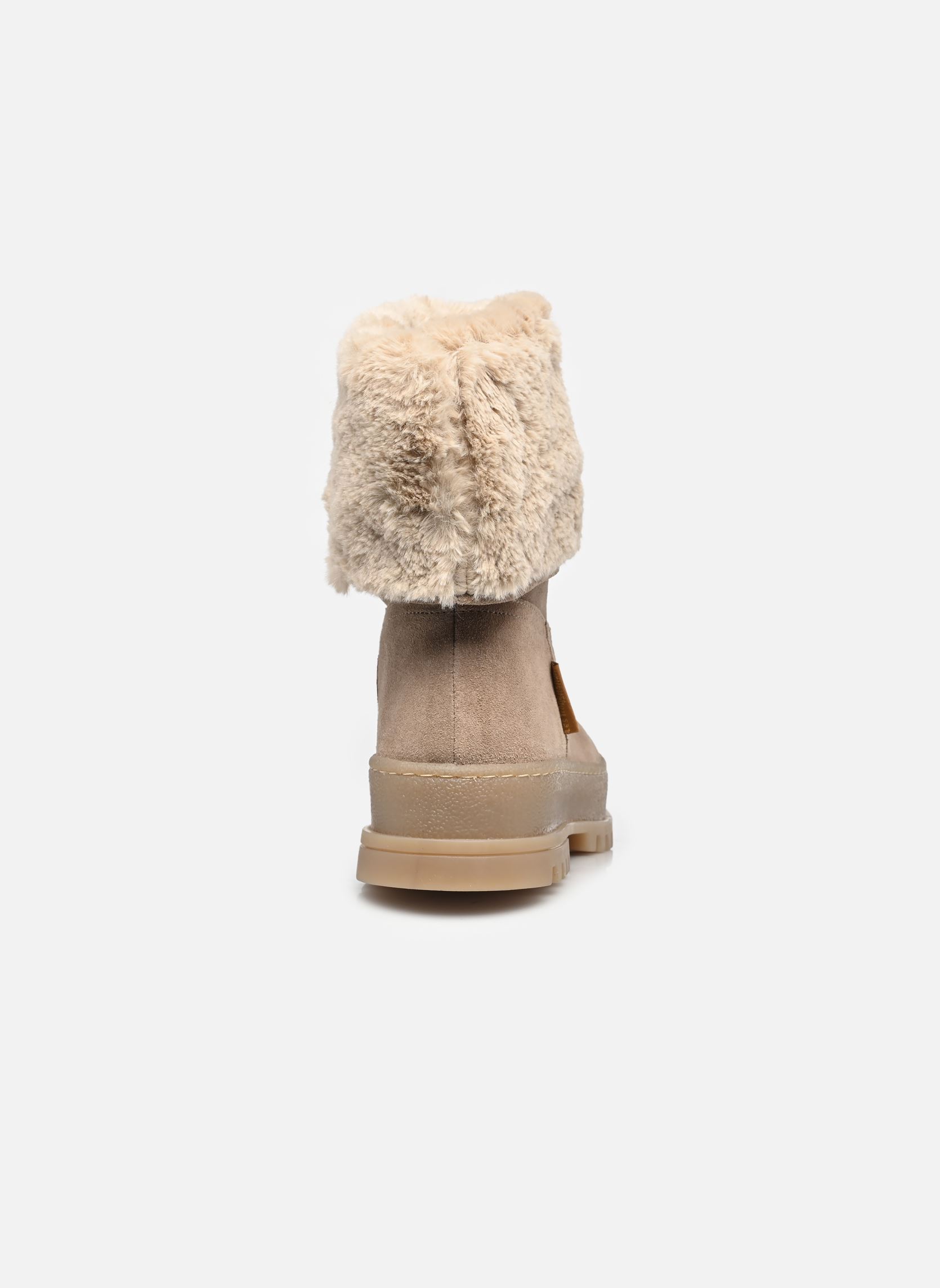 Bottines fourrées VELVET femme beige Les Tropéziennes par M Belarbi Bottines fourrées VELVET femme beige SABLE