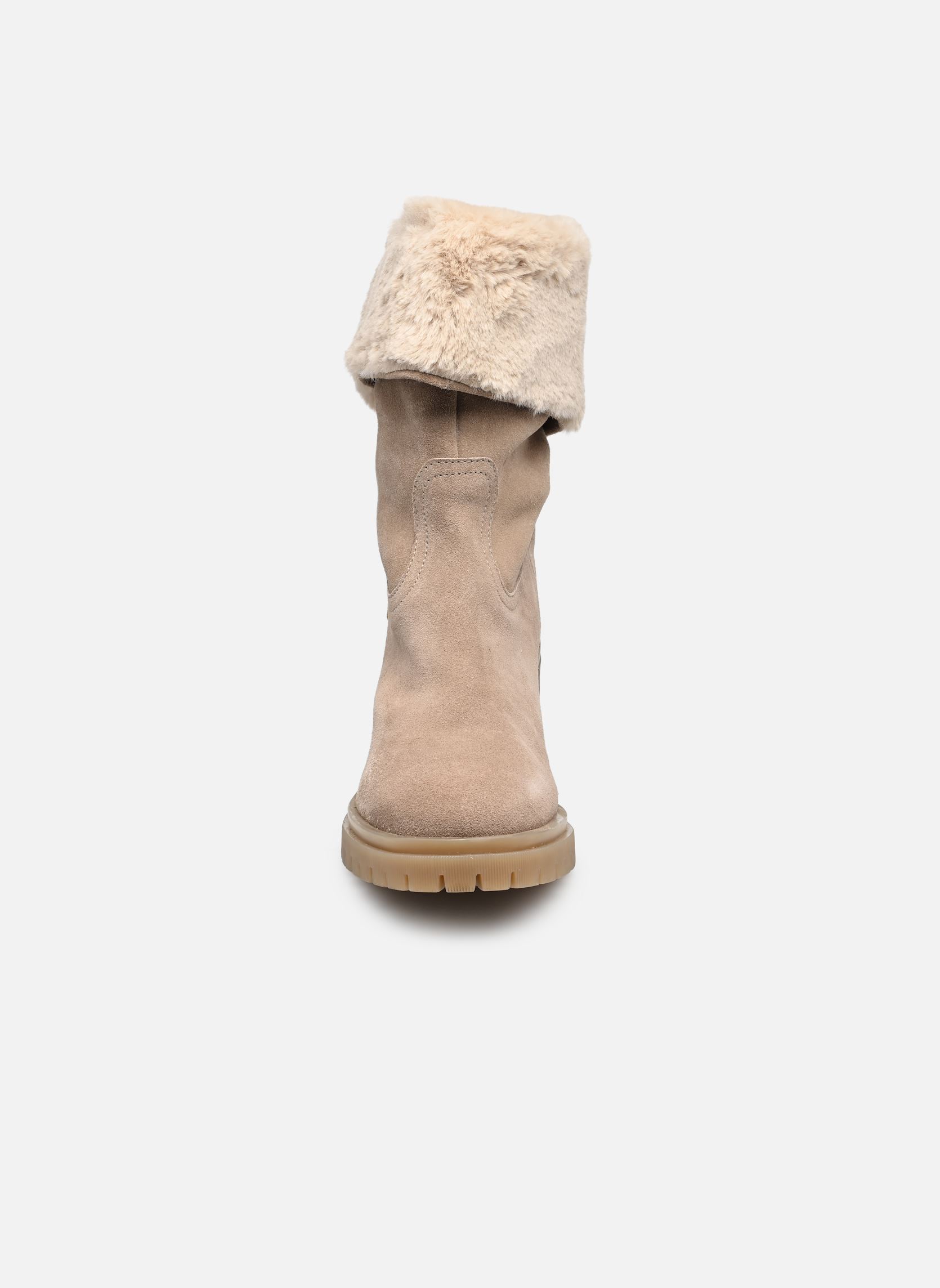 Bottines fourrées VELVIA femme beige Les Tropéziennes par M Belarbi Bottines fourrées VELVIA femme beige SABLE
