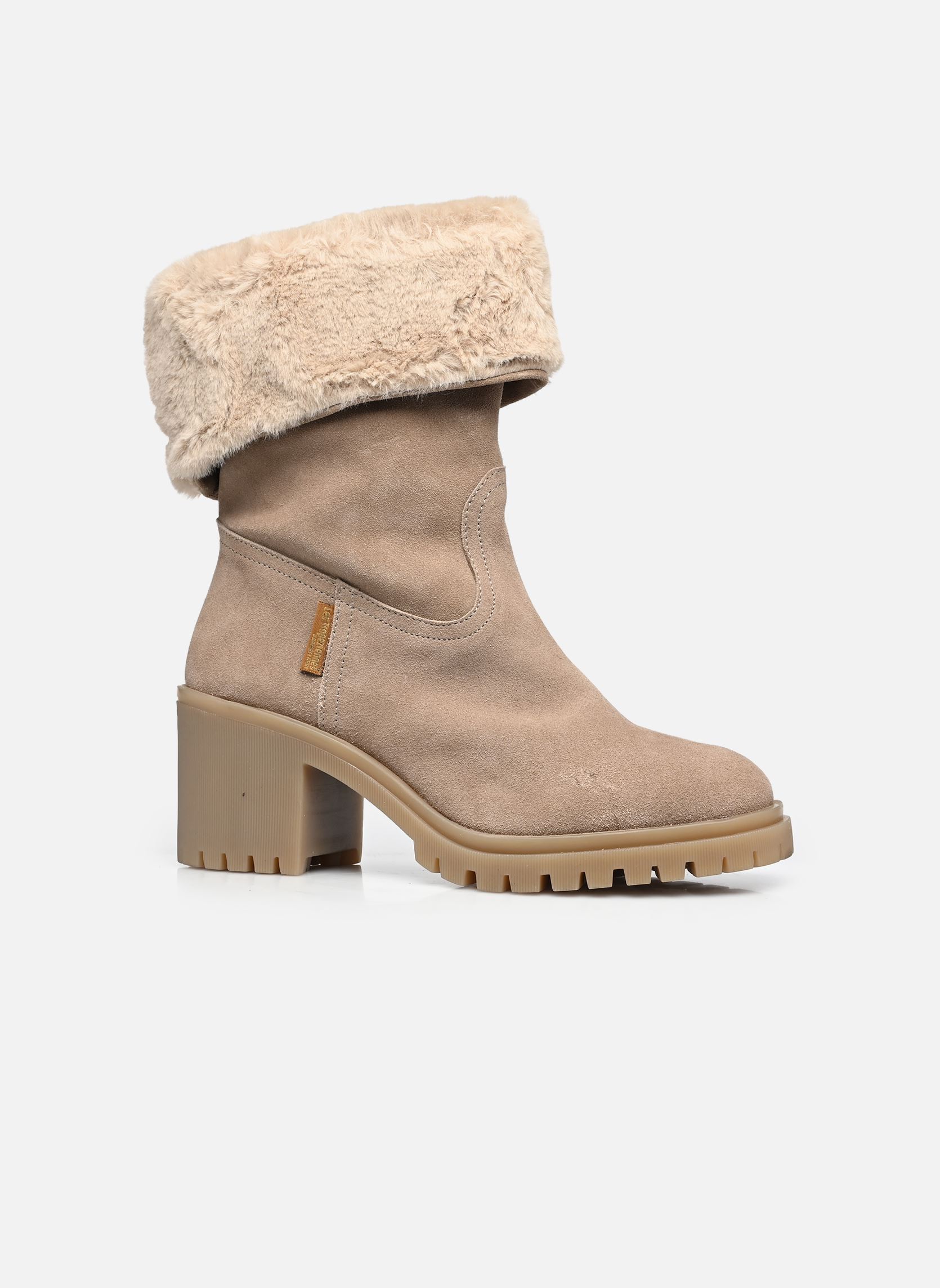 Bottines fourrées VELVIA femme beige Les Tropéziennes par M Belarbi Bottines fourrées VELVIA femme beige SABLE