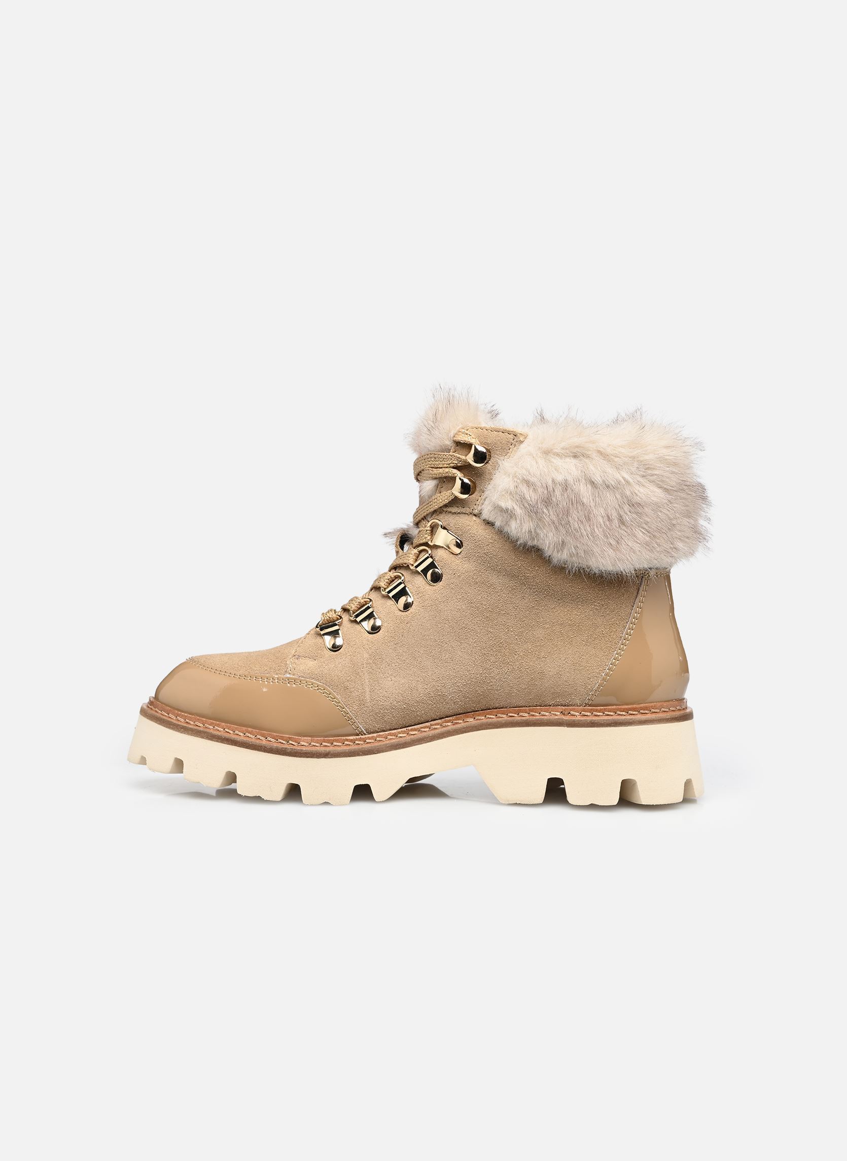 Bottines à lacets ZAMY femme beige Les Tropéziennes par M Belarbi Bottines à lacets ZAMY femme beige SABLE