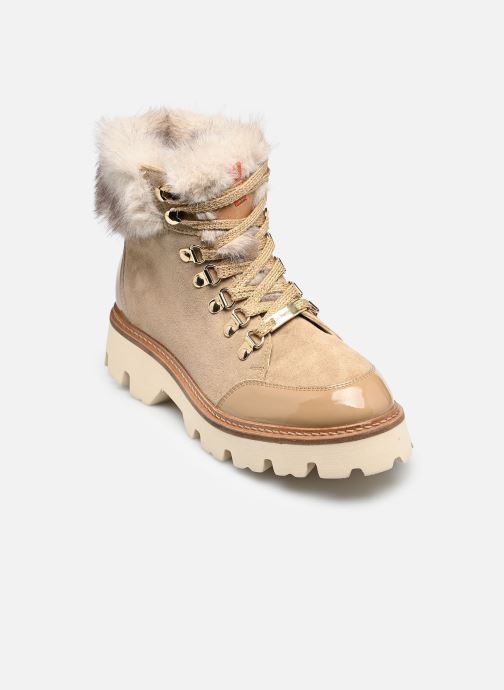 Les Tropéziennes par M Belarbi Bottines à lacets ZAMY femme beige
