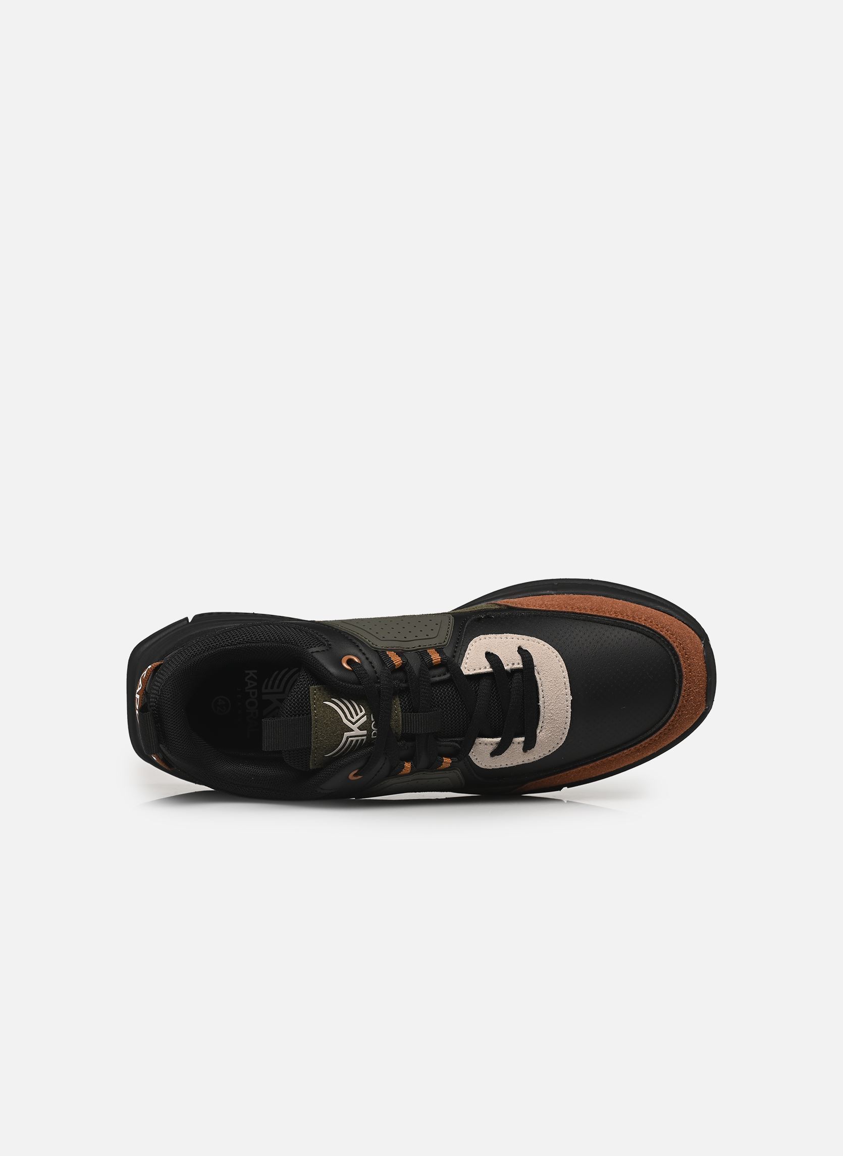 Baskets Dolpy homme noir Kaporal Baskets Dolpy homme noir NOIR-KAKI-MARRO