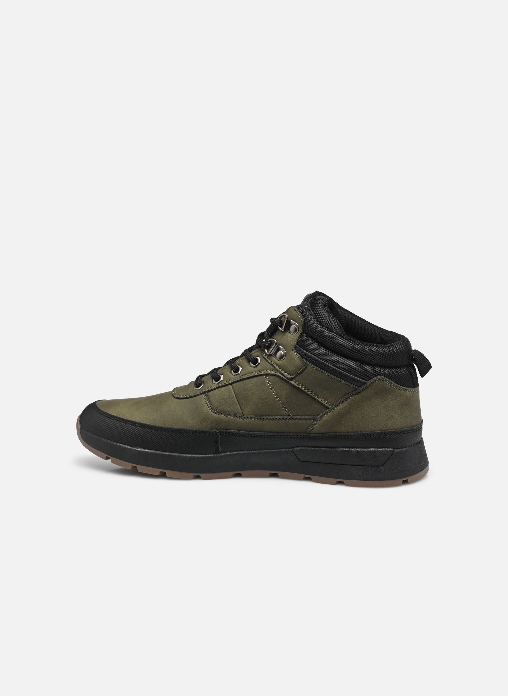 Baskets montantes Bazane homme vert Kaporal Baskets montantes Bazane homme vert KAKI-NOIR