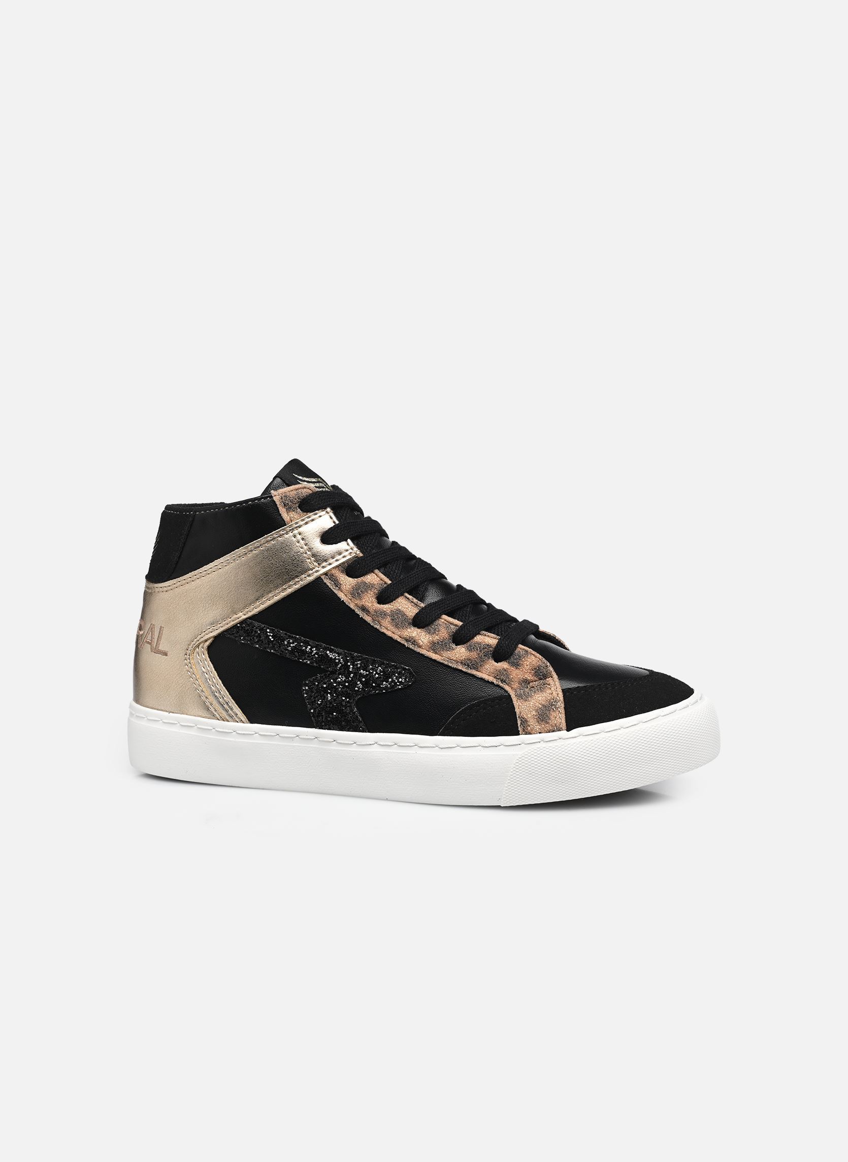 Baskets Shine femme noir Kaporal Baskets Shine femme noir NOIR-OR